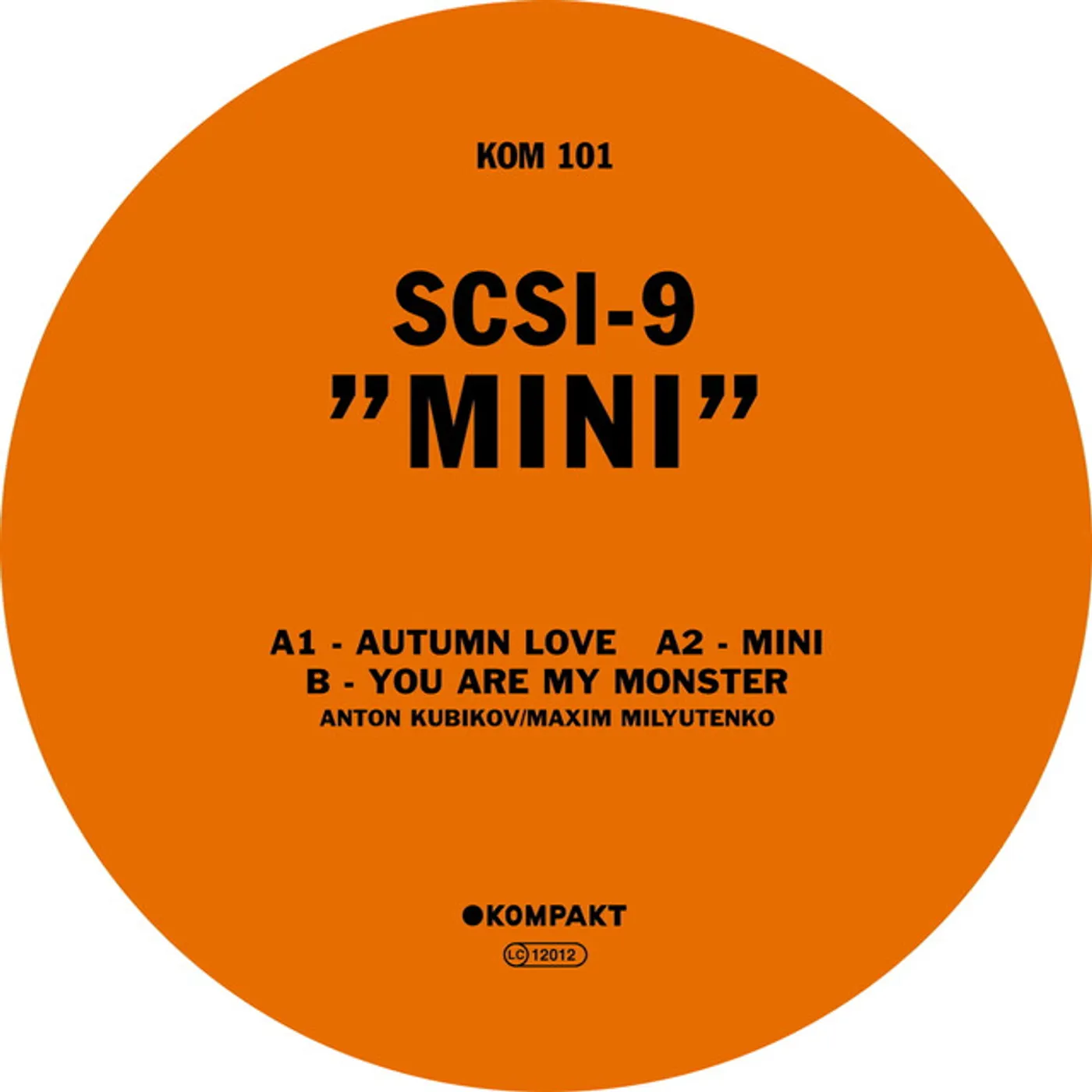SCSI-9 Mini Vinyl Record