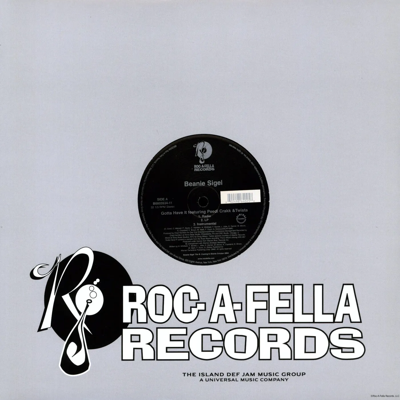 Beanie Sigel GOTTA HAVE IT (X3) Vinyl Record