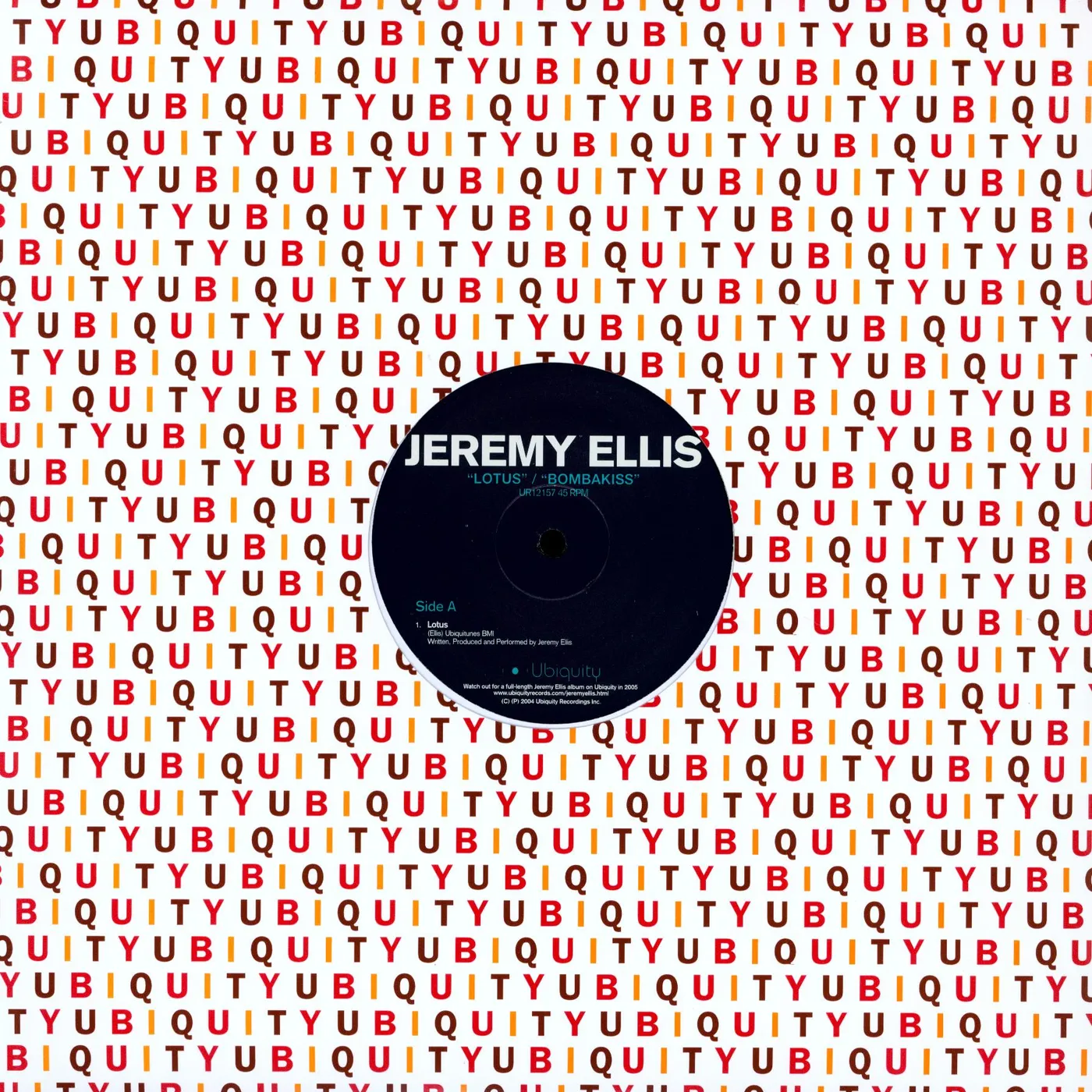 Jeremy Ellis LOTUS BLOOMS / BOMBA KISS Vinyl Record