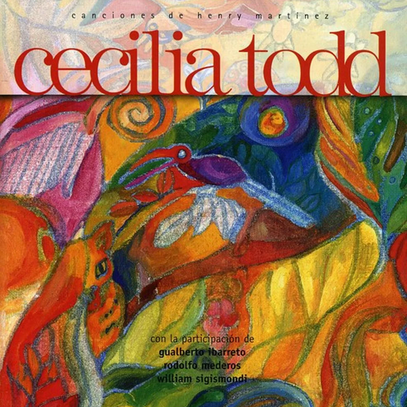 Cecilia Todd CANCIONES DE HENRY MARTINEZ CD