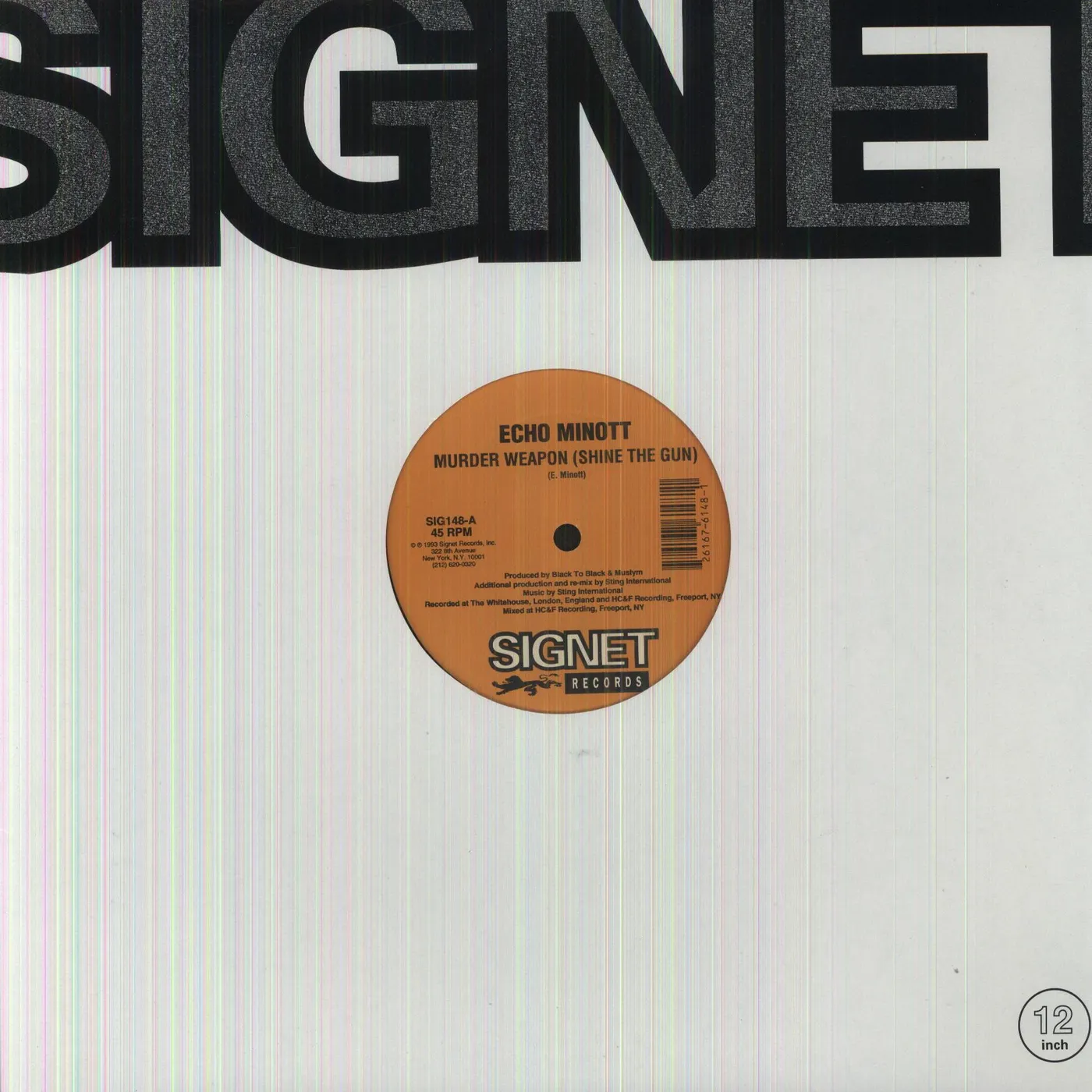 Echo Minott Murder Weapon Vinyl Record