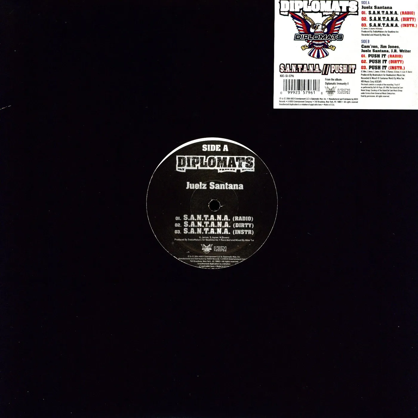 Diplomats S.A.N.T.A.N.A: PUSH IT Vinyl Record
