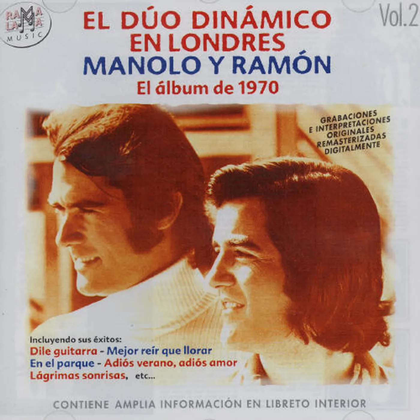 Duo Dinamico MANOLO Y RAMON EL ALBUM DE 1970 CD