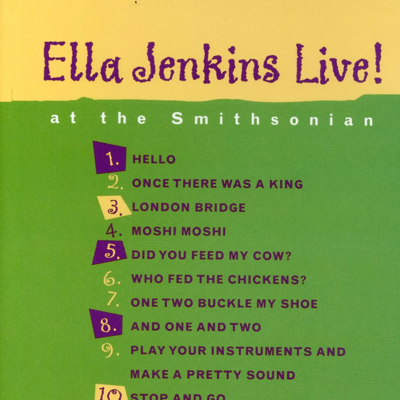 Ella Jenkins LIVE AT THE SMITHSONIAN DVD