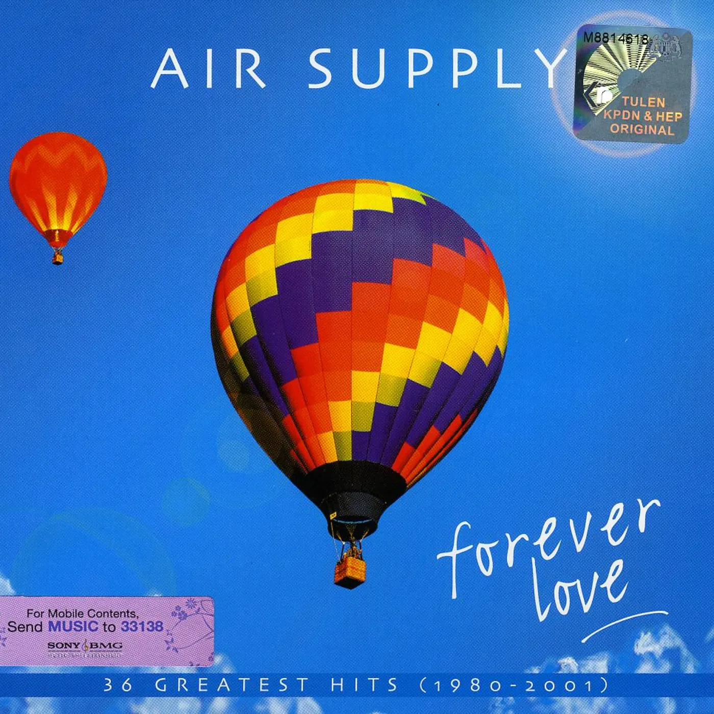 Air Supply FOREVER LOVE: GREATEST HITS CD