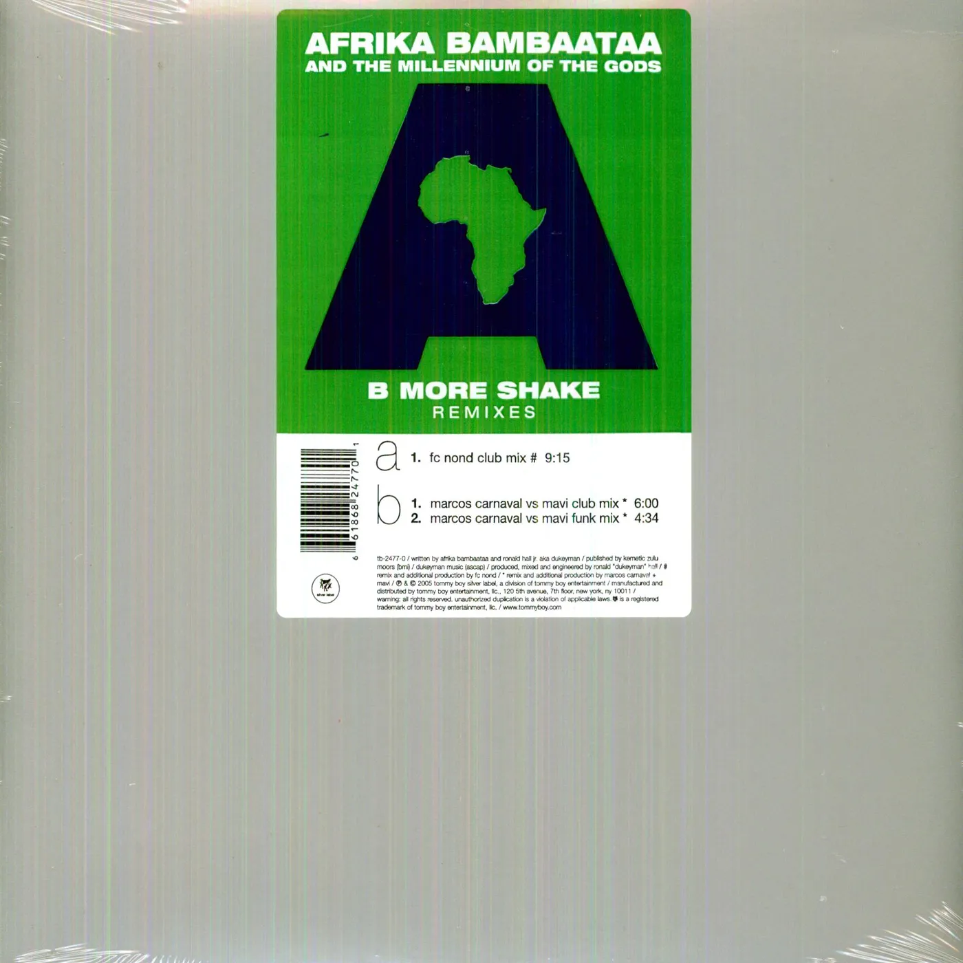 Afrika Bambaataa B MORE SHAKE Vinyl Record