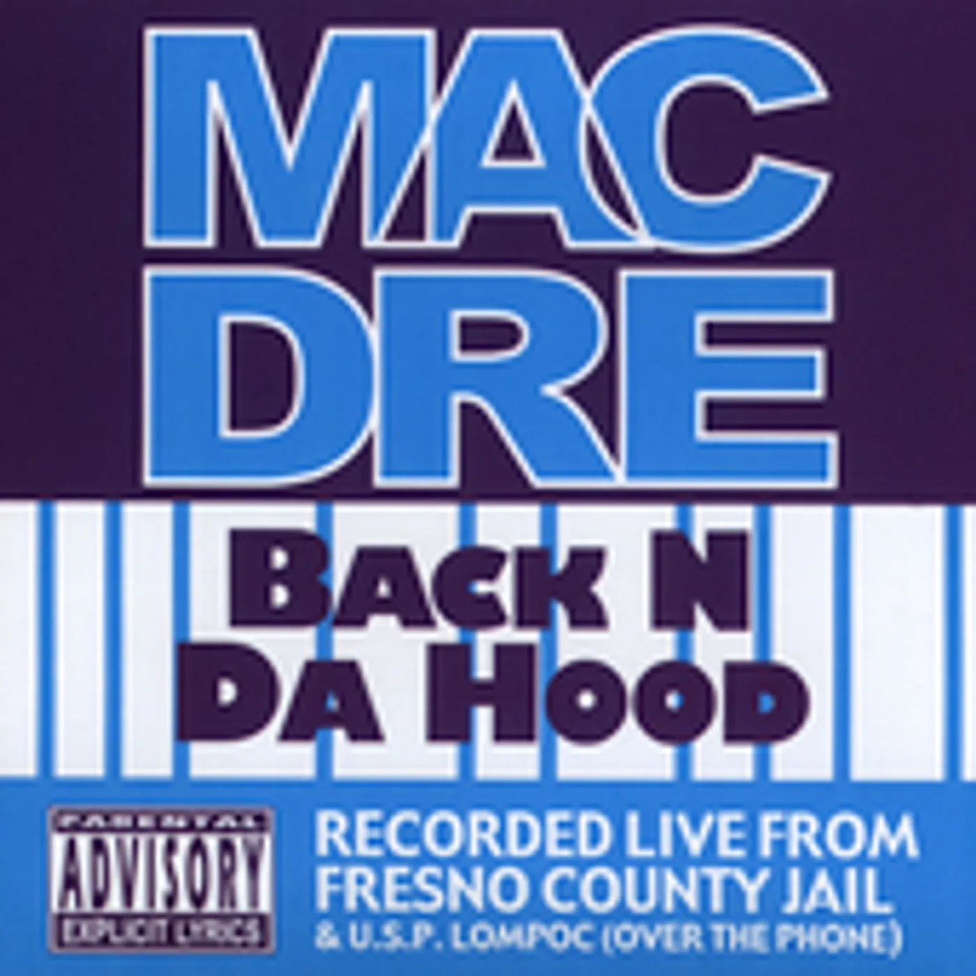 Mac Dre BACK N DA HOOD CD