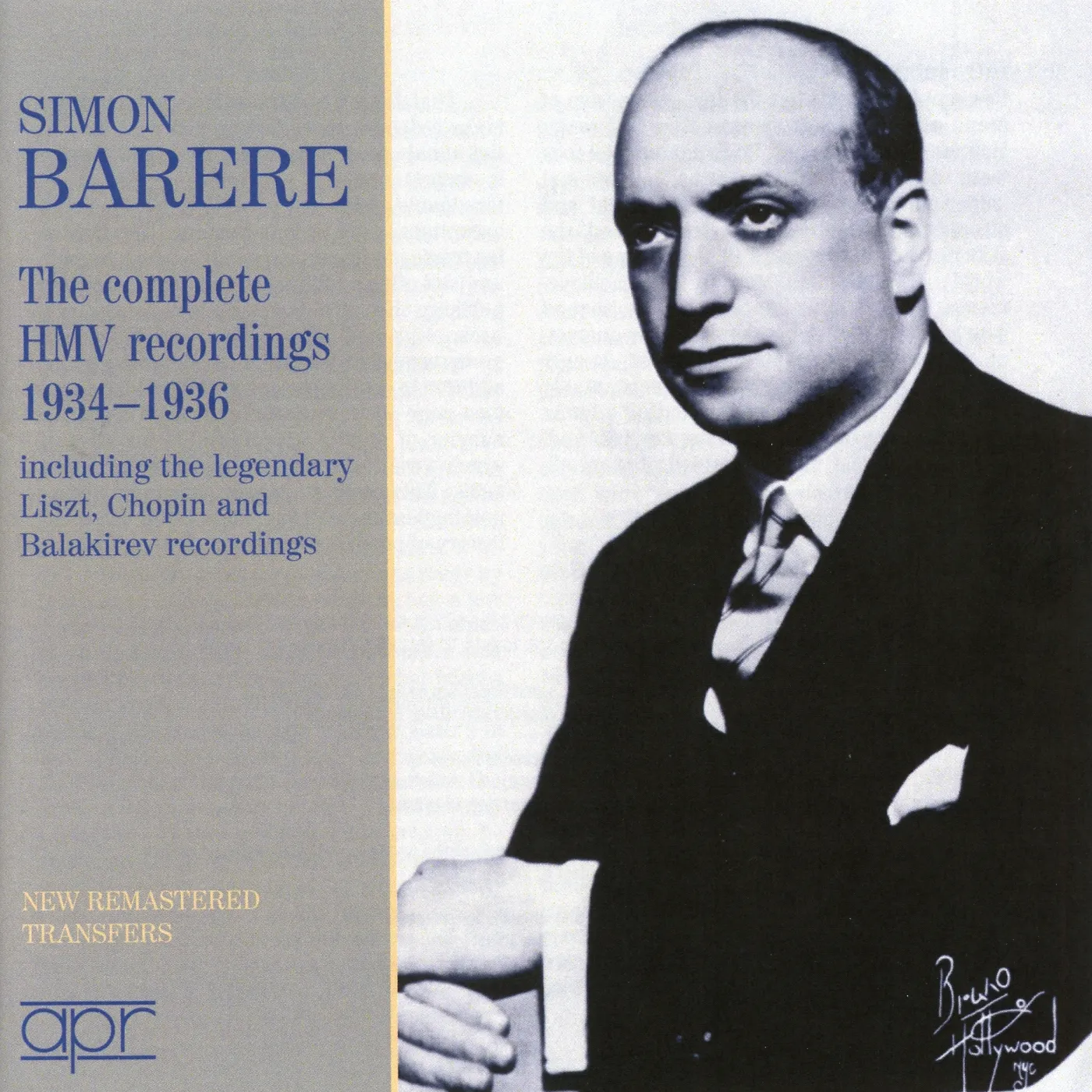 Simon Barere COMPLETE HMV RECORDINGS 1934-1936 CD
