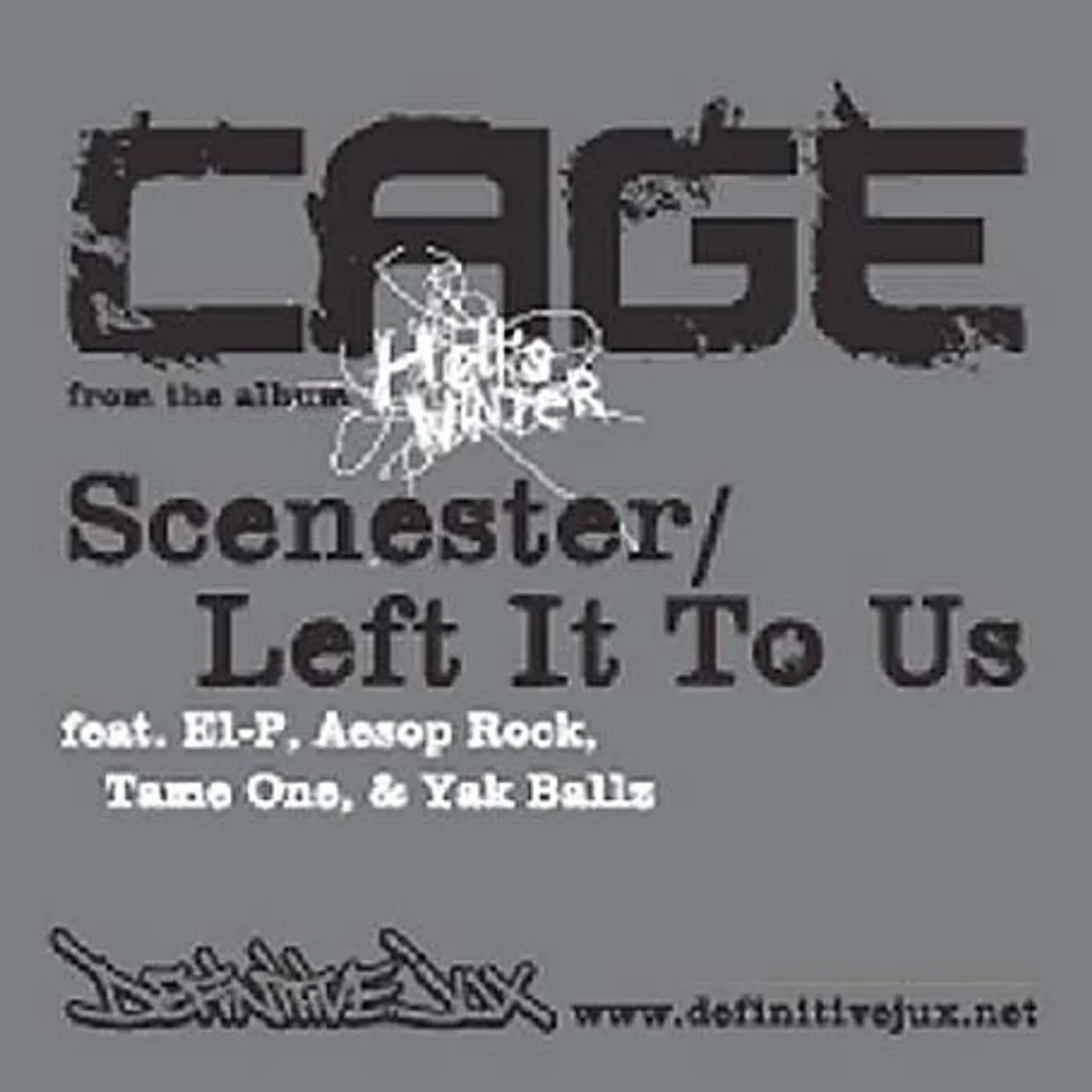 Cage SCENESTER (X3) / LEFT IT TO US (X3) Vinyl Record