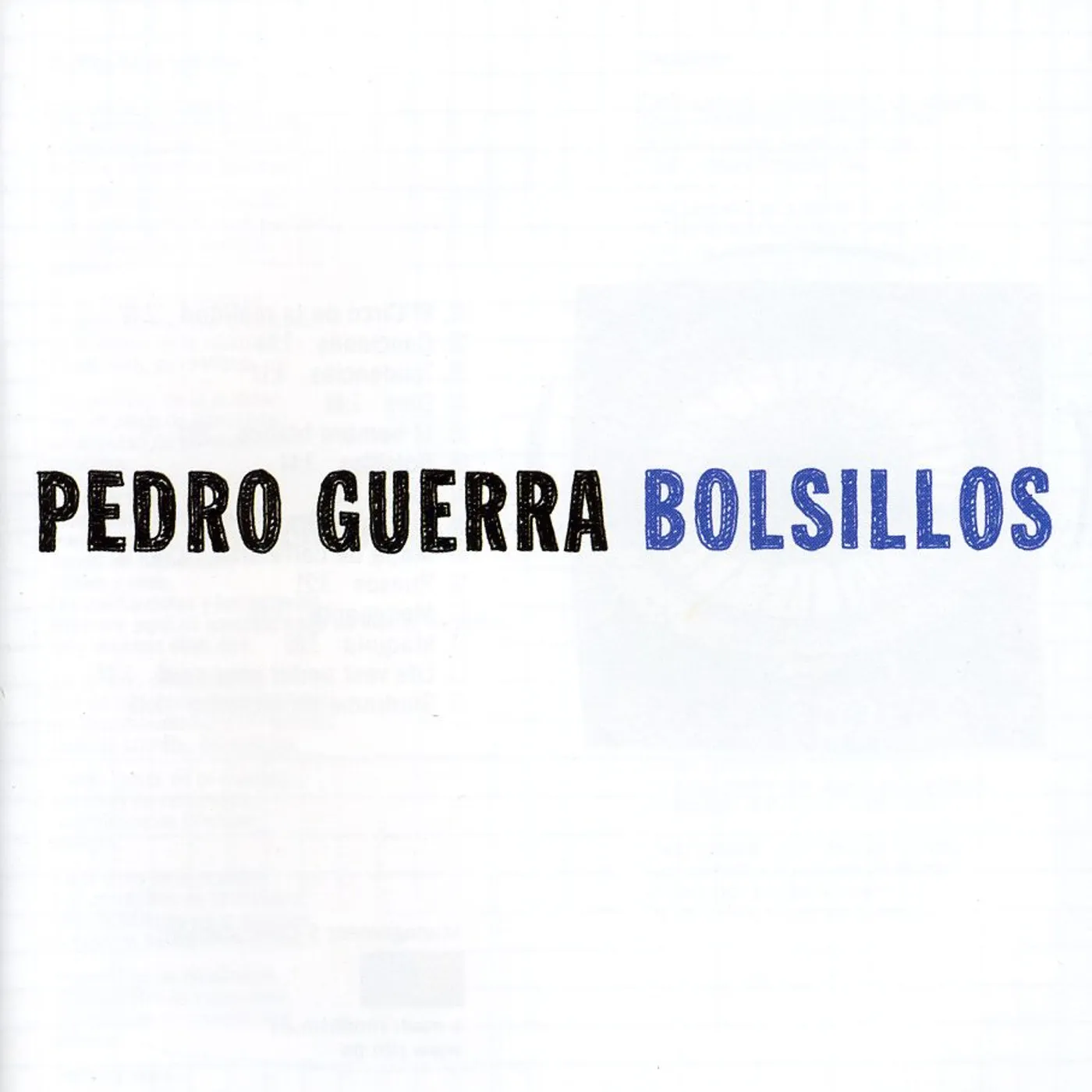 Pedro Guerra BOLSILLOS CD