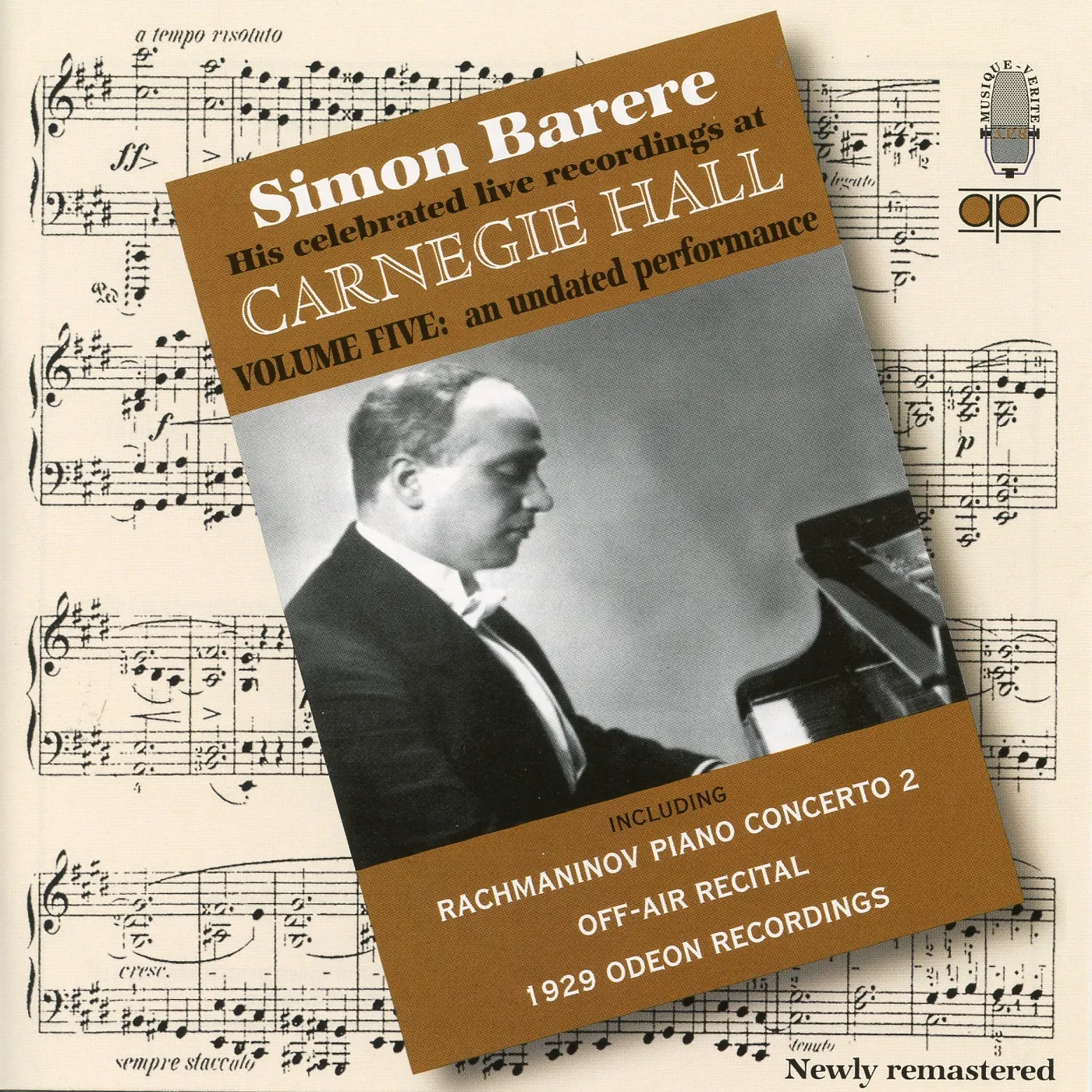 Simon Barere AT CARNEGIE HALL 5 CD