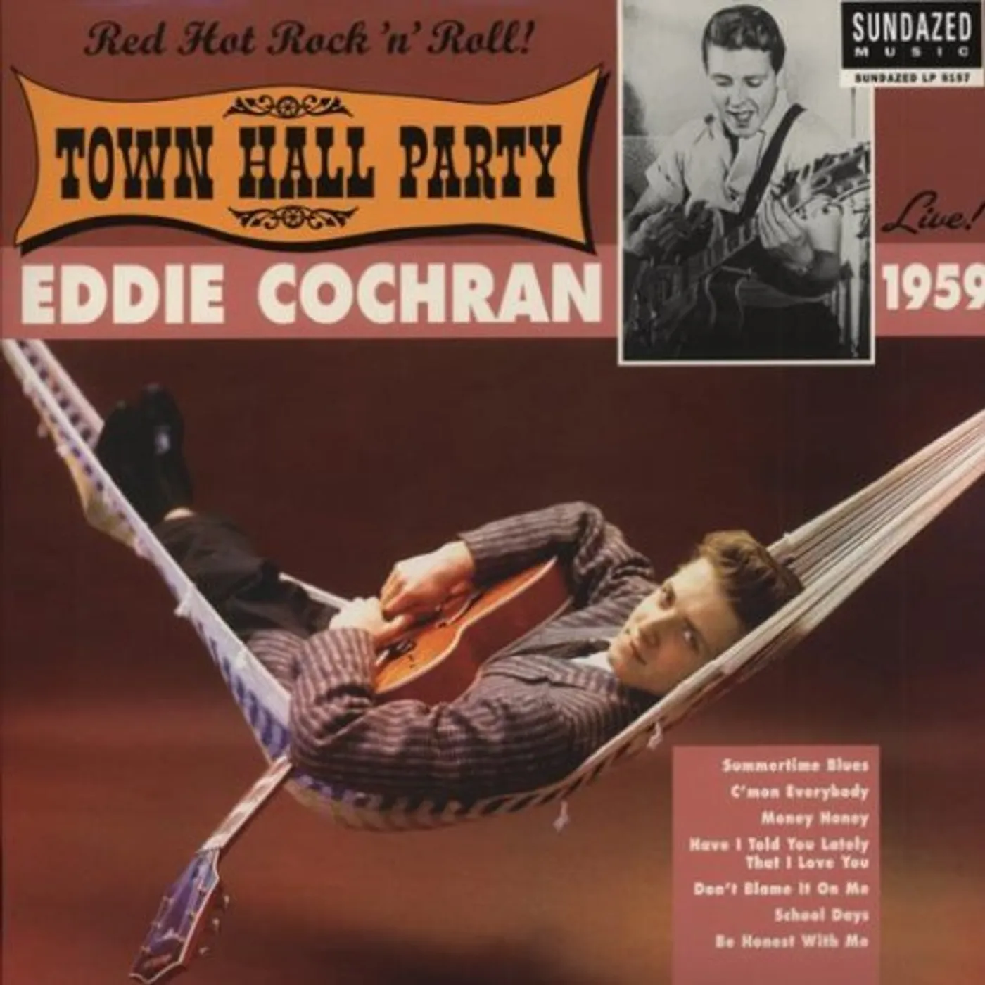 Eddie Cochran Live At Town Hall Party 1959 Vinyl Record