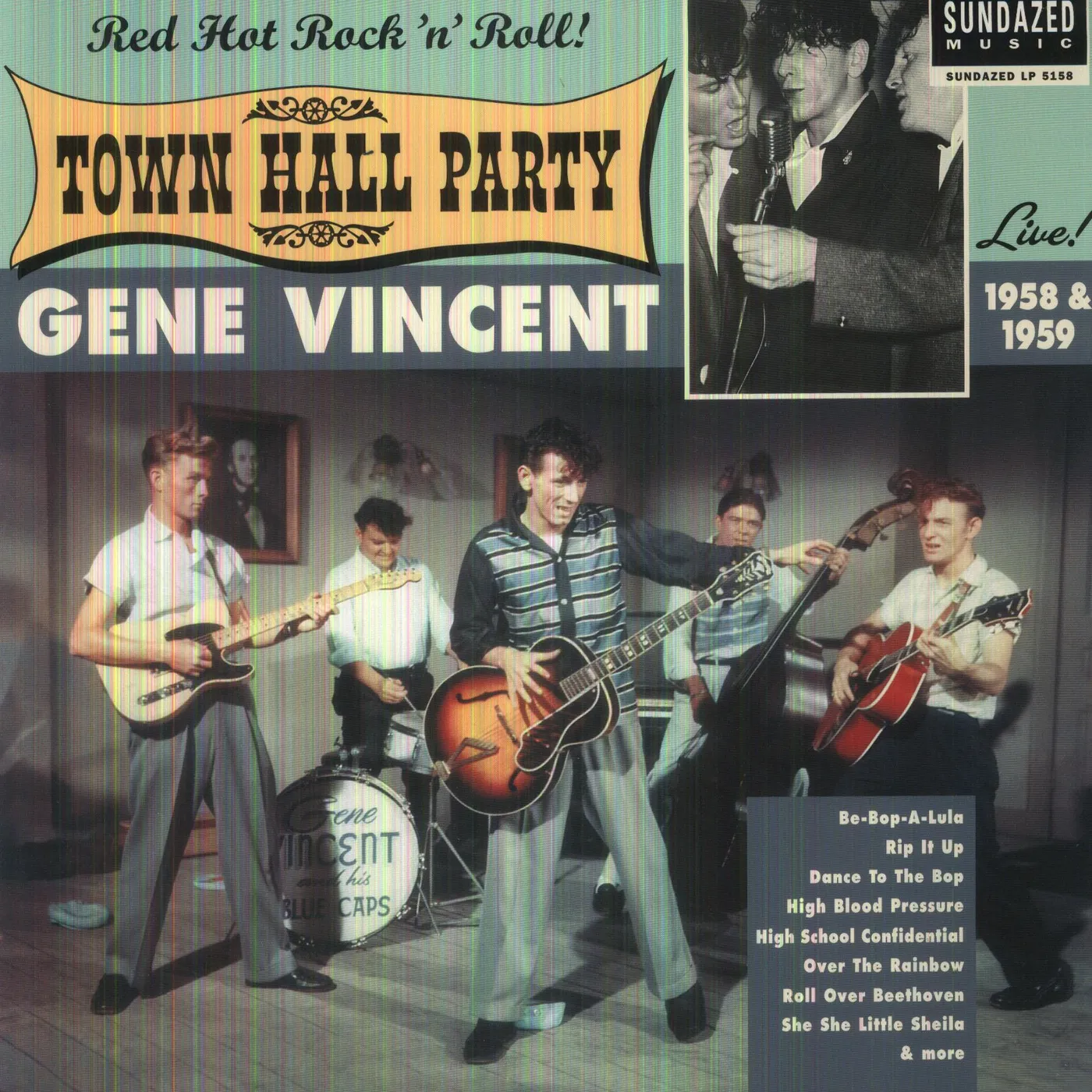 Gene Vincent LIVE AT TOWN HALL PARTY 1958 & 1959 Vinyl Record