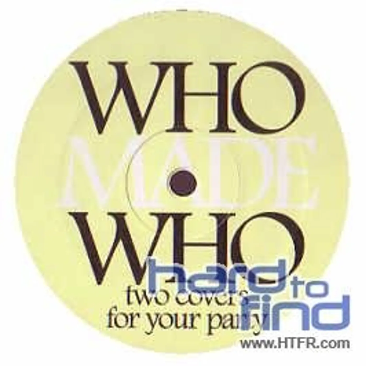 WhoMadeWho SATISFACTION / FLAT BEAT Vinyl Record