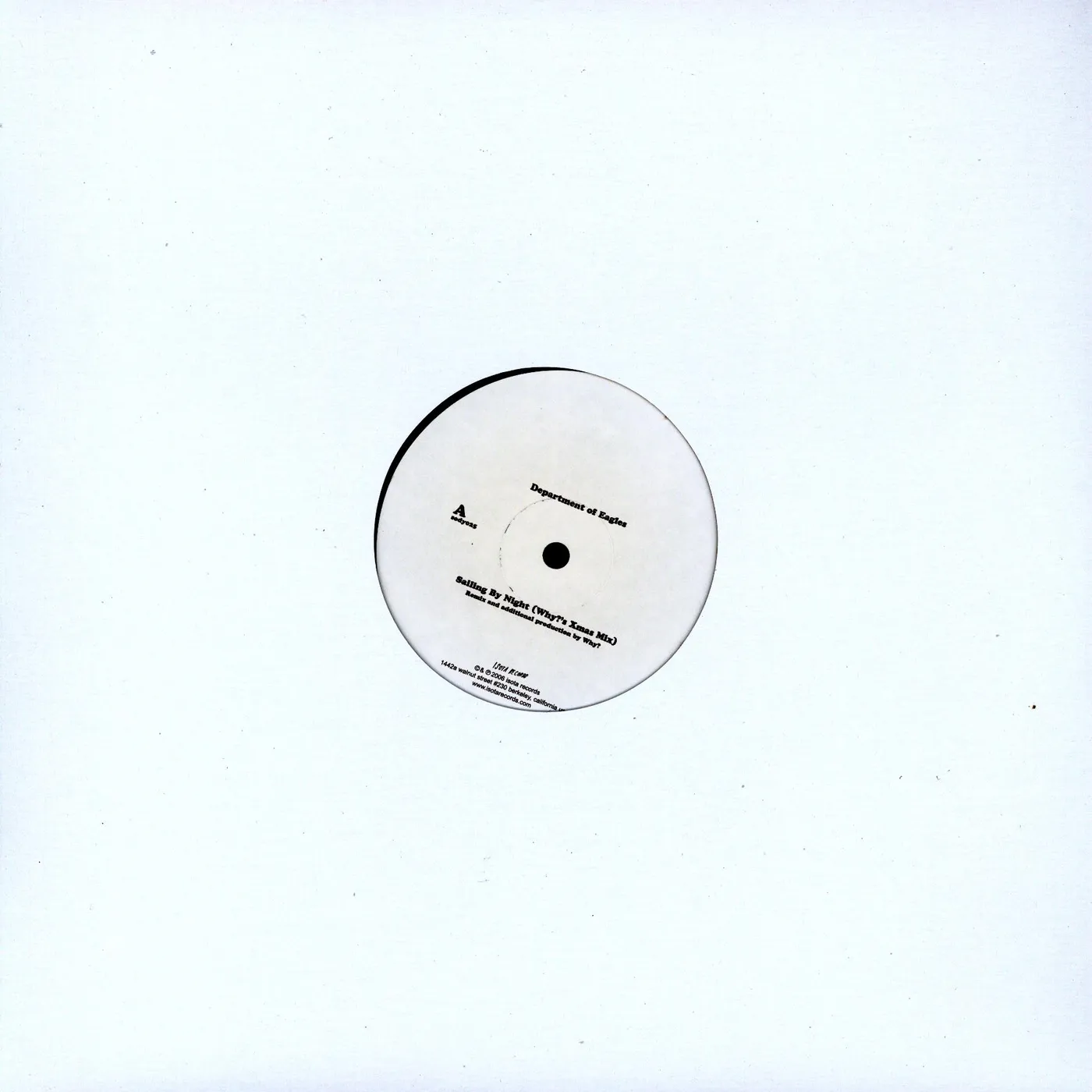 Department Of Eagles WHY & PEDRO REMIXES Vinyl Record