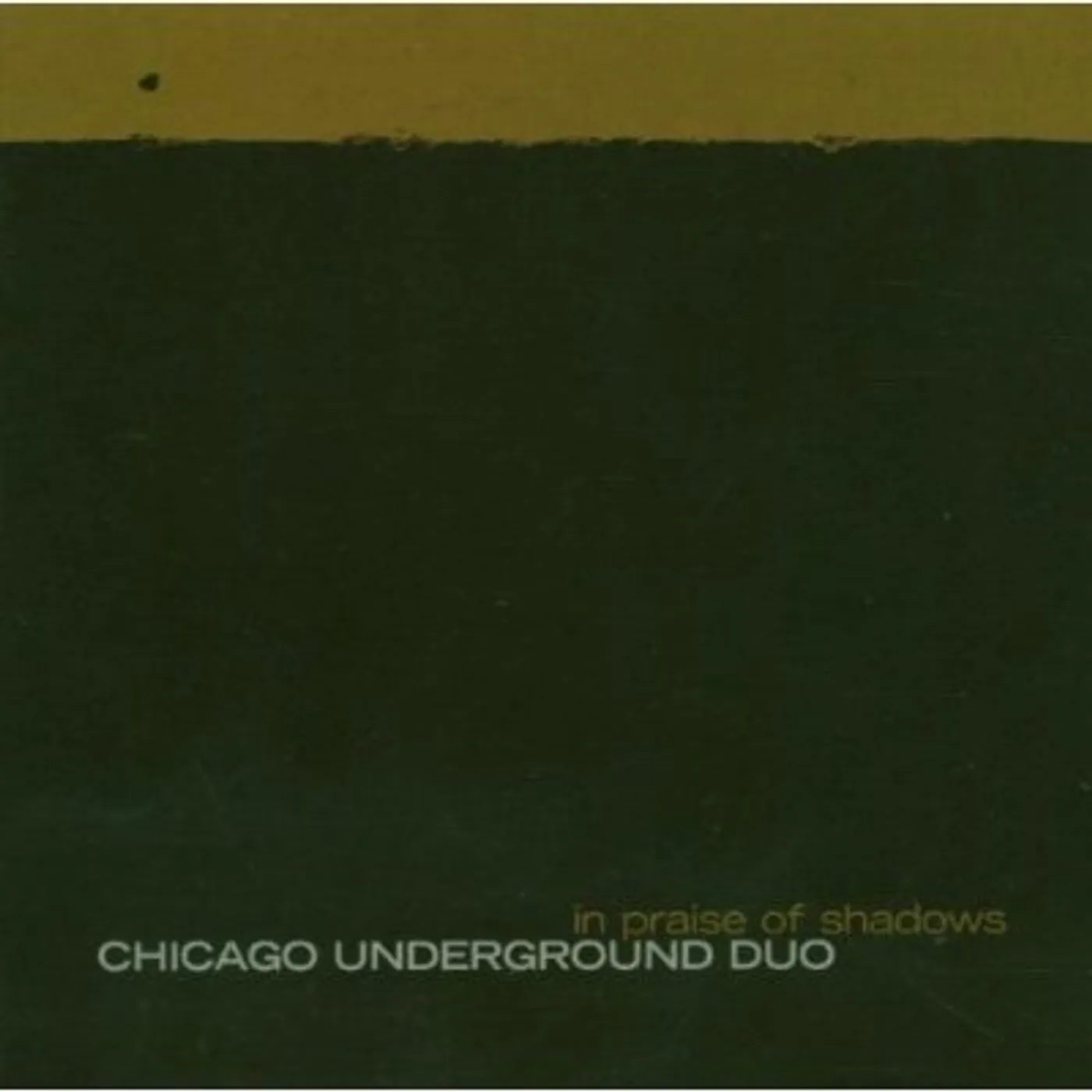 Chicago Underground Duo IN PRAISE OF SHADOWS CD