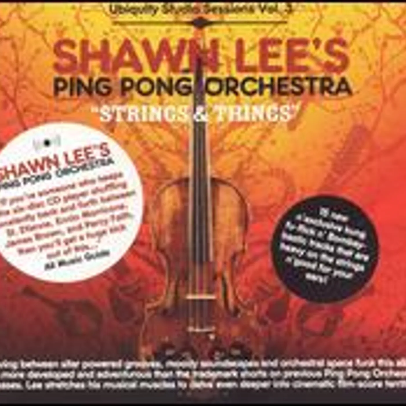 Shawn Lee's Ping Pong Orchestra STRINGS & THINGS UBIQUITY STUDIO SESSIONS 3 Vinyl Record
