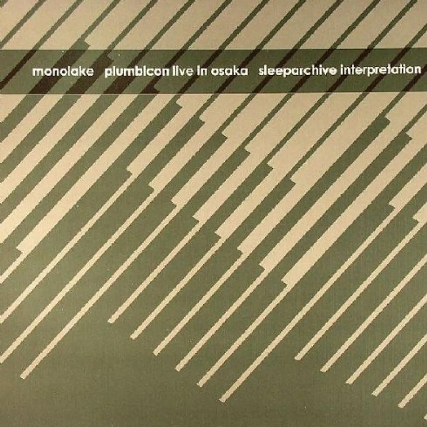 Monolake PLUMBICON VERSIONS 1 Vinyl Record