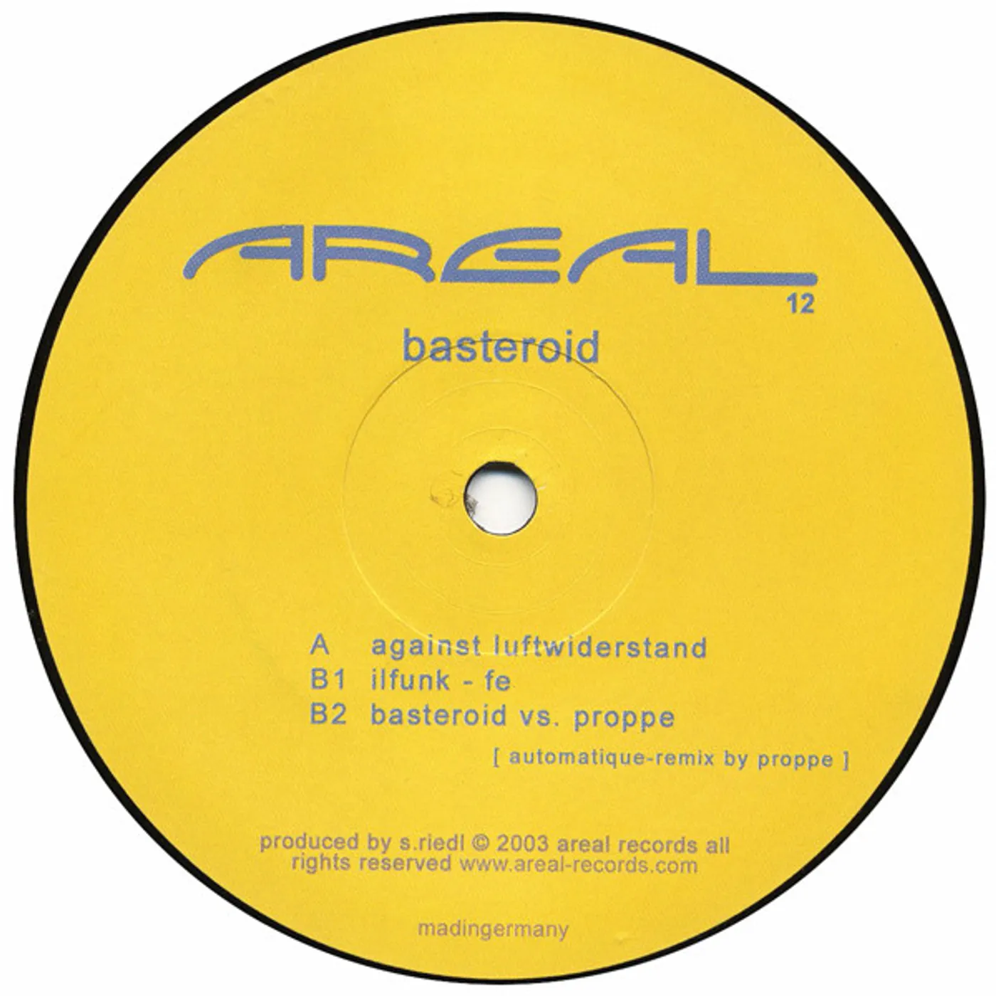 Basteroid AGAINST LUFTWIDERST Vinyl Record