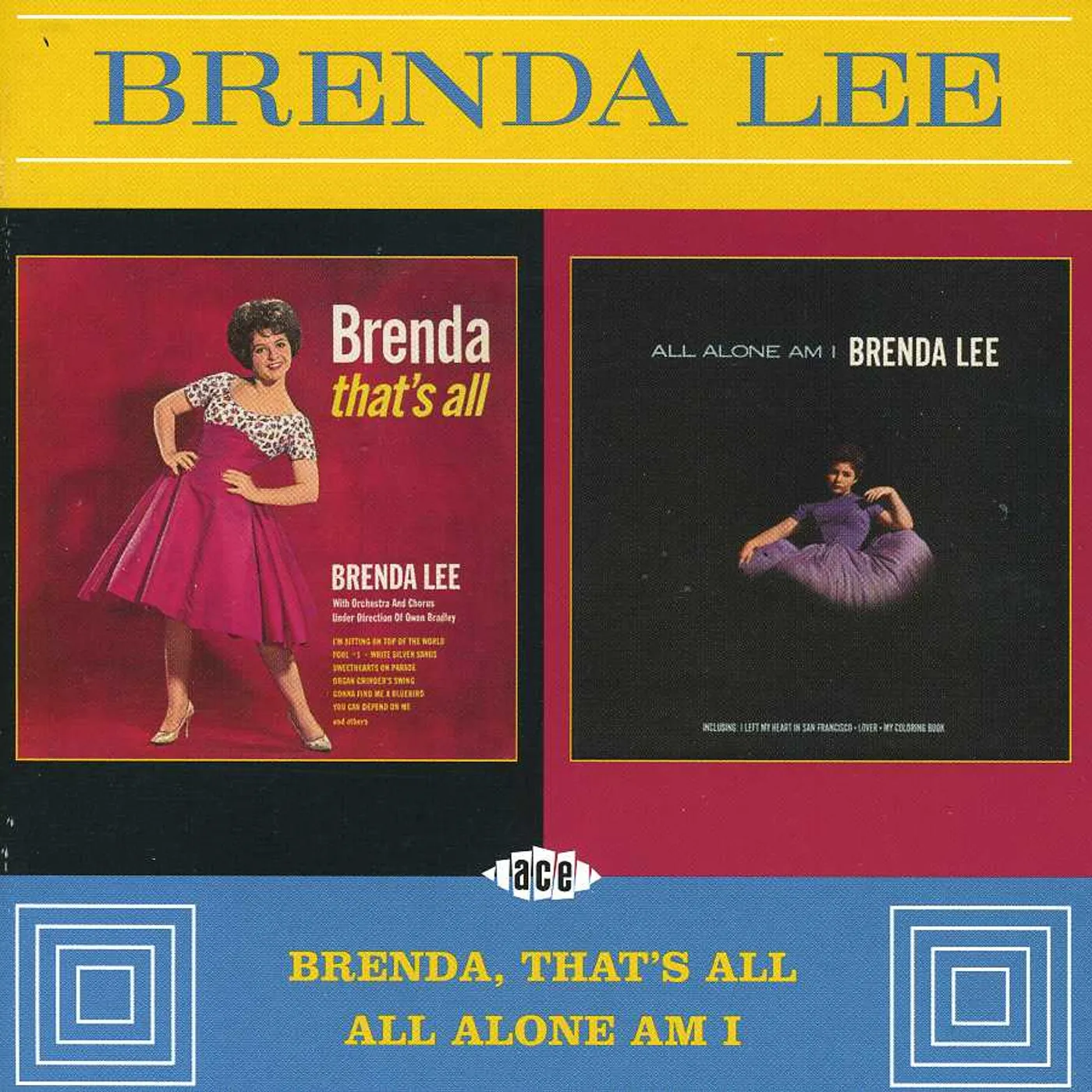 Brenda Lee BRENDA THAT'S ALL / ALL ALONE AM I CD