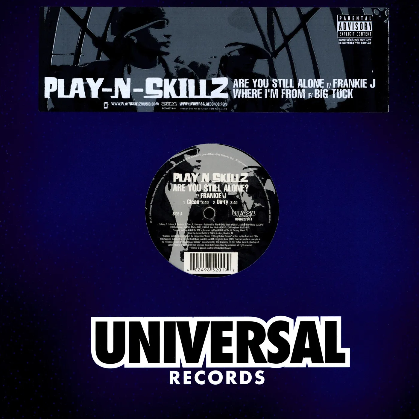 Play-N-Skillz ARE YOU STILL ALONE / WHERE I'M FROM (X2) Vinyl Record