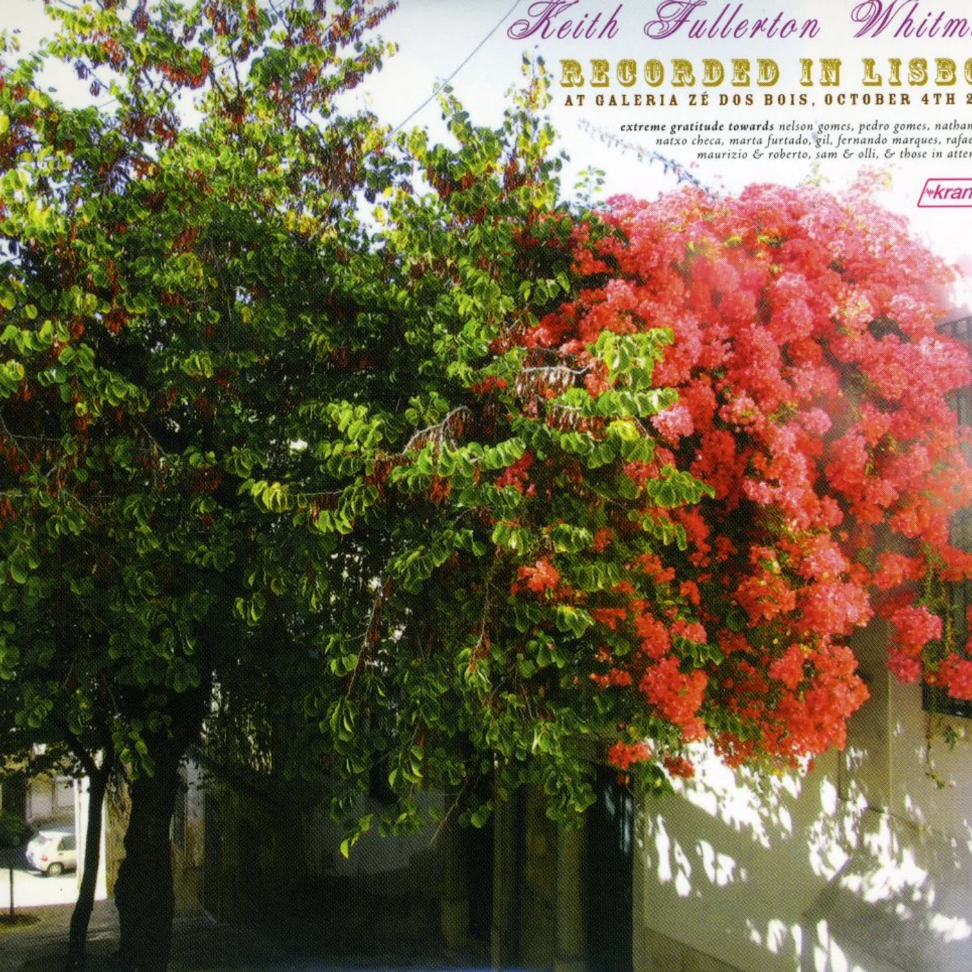 Keith Fullerton Whitman LISBON CD