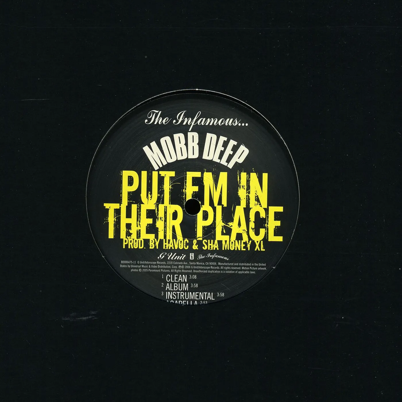 Mobb Deep PUT EM IN THEIR PLACE (X4) Vinyl Record