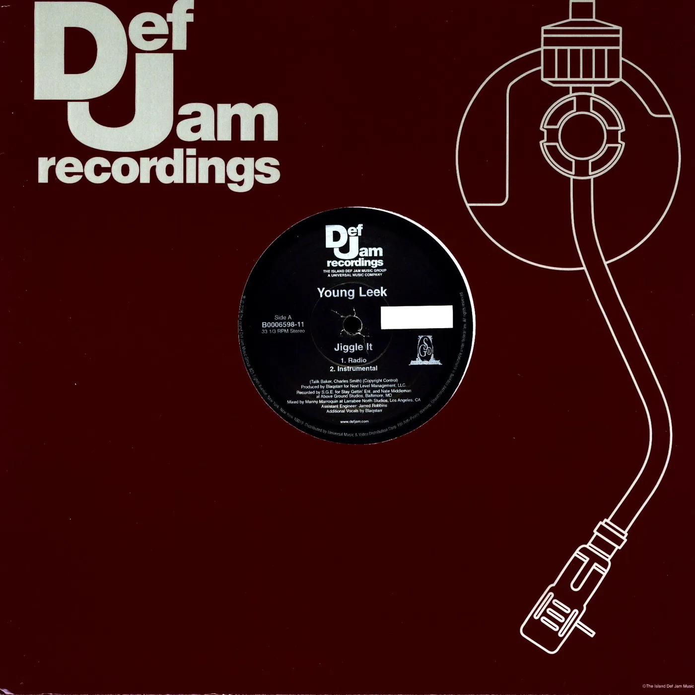 Young Leek JIGGLE IT (X4) Vinyl Record