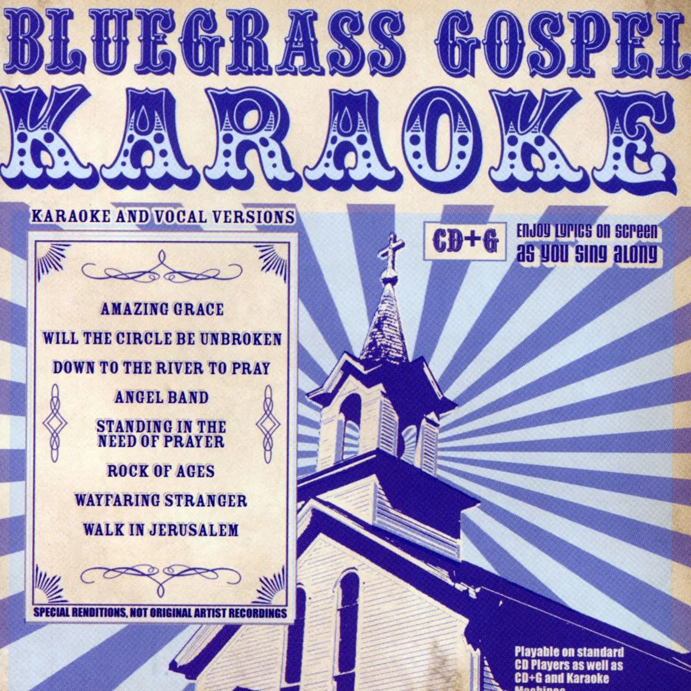 BLUEGRASS GOSPEL KARAOKE CD