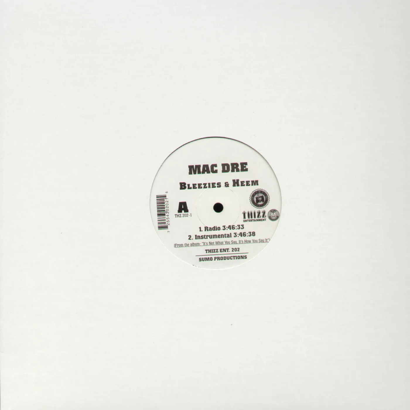 Mac Dre BLEEZIES & HEEM Vinyl Record