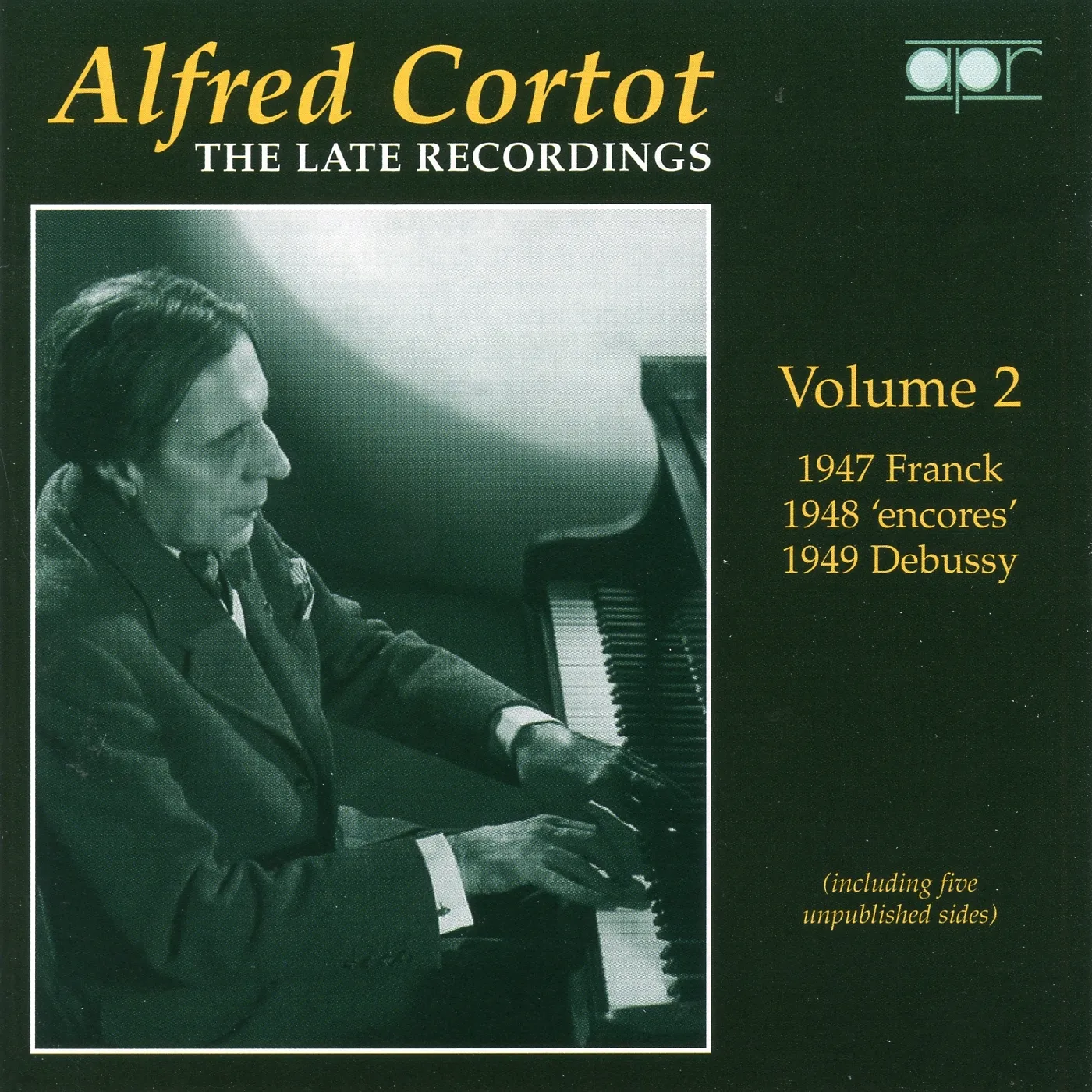 Alfred Cortot LATE RECORDINGS 2 CD