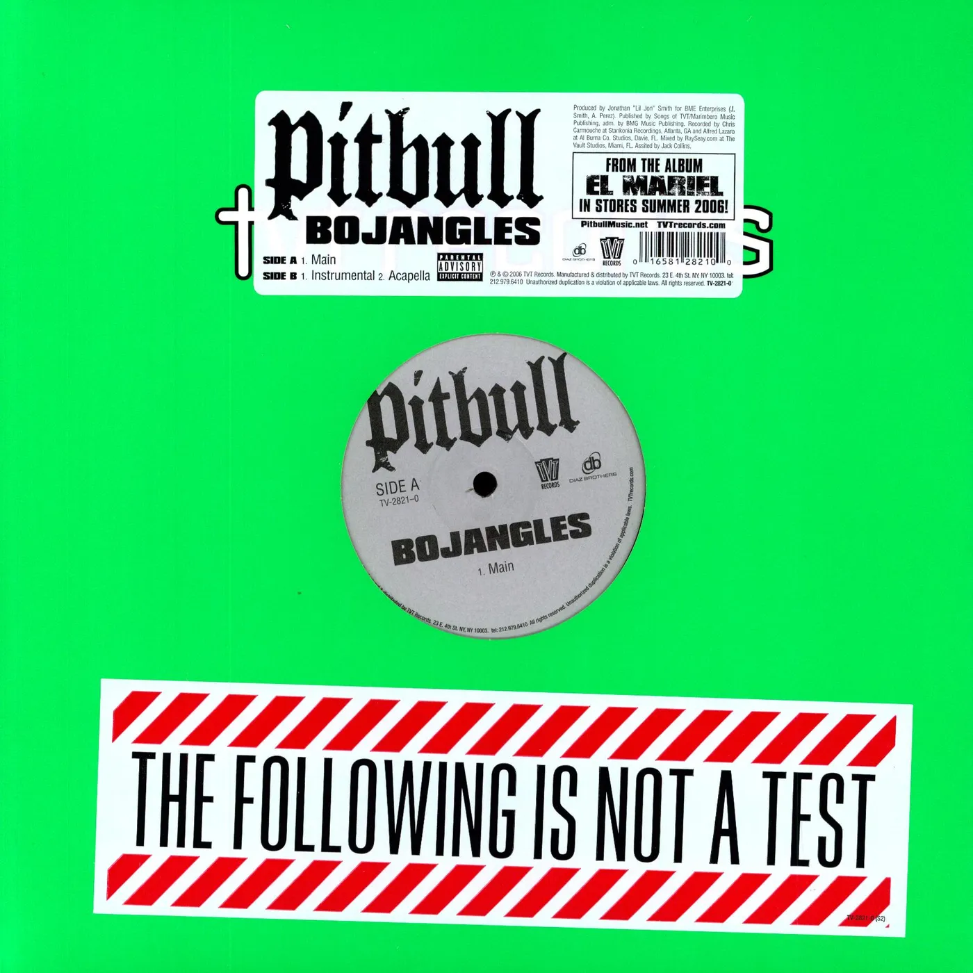 Pitbull Bojangles Vinyl Record