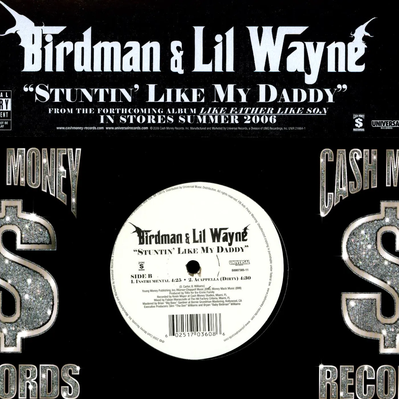 Birdman & Lil Wayne STUTIN LIKE MY DADDY (X4) Vinyl Record