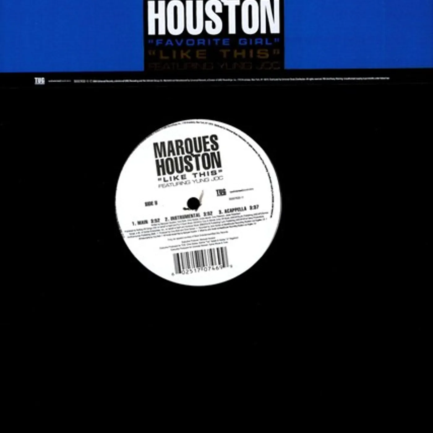Marques Houston LIKE THIS (X3) / FAVORITE GIRL (X3) Vinyl Record