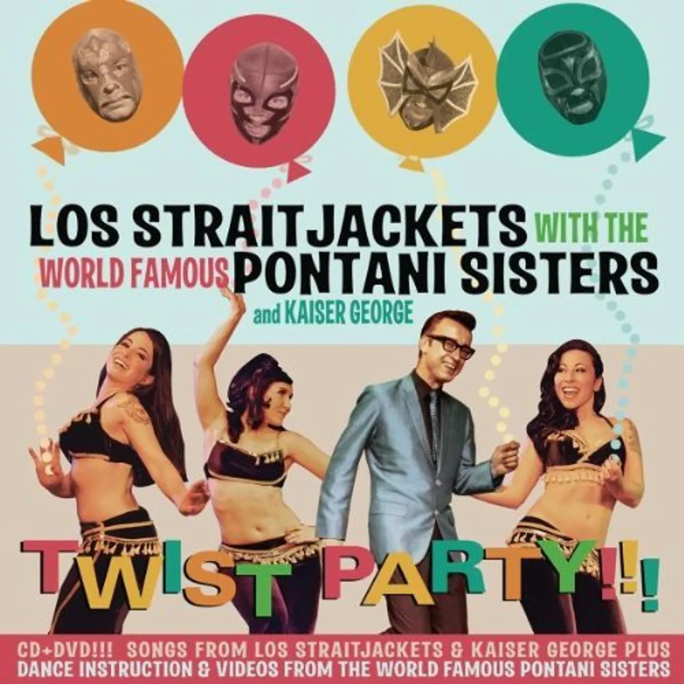 Los Straitjackets TWIST PARTY CD