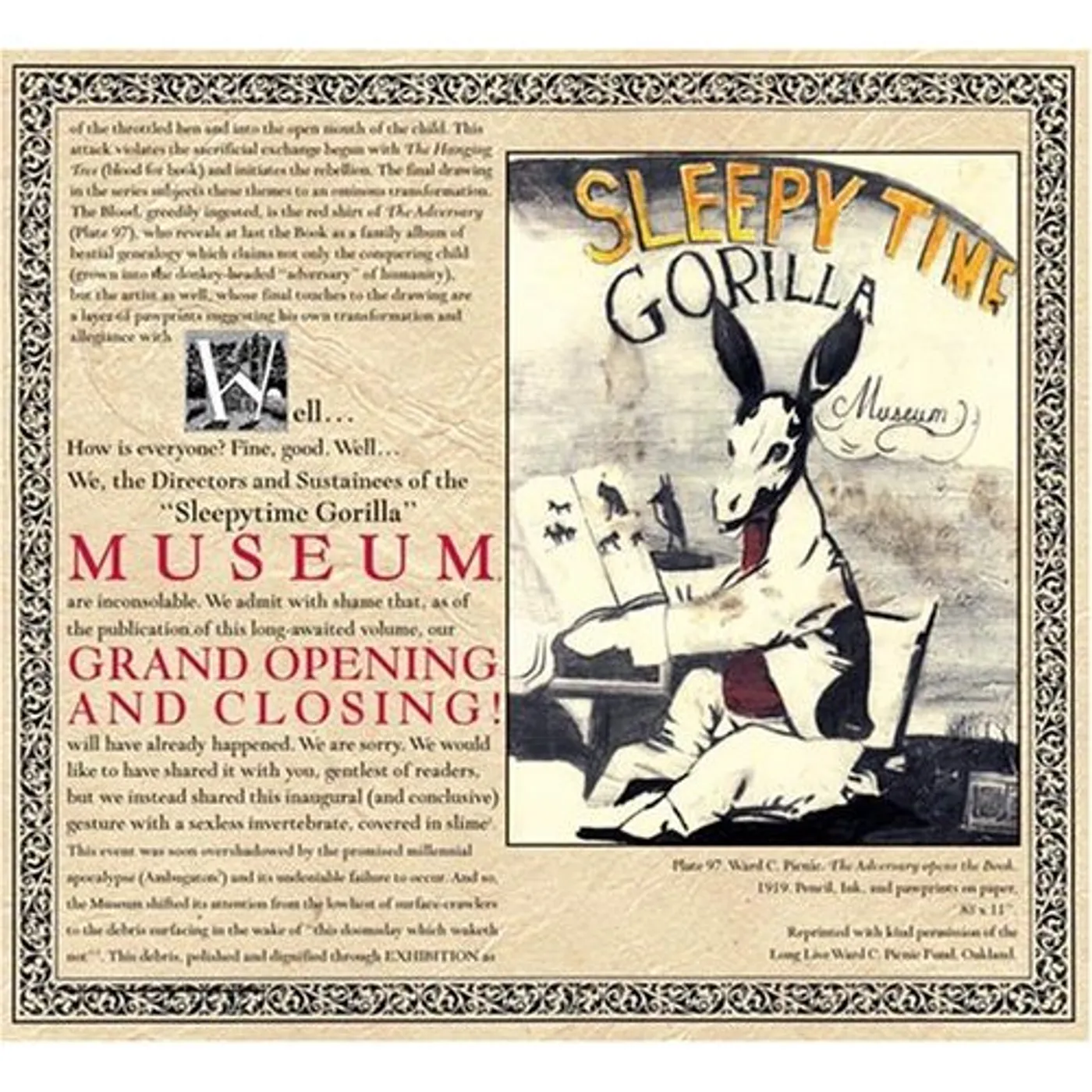 Sleepytime Gorilla Museum GRAND OPENING & CLOSING CD