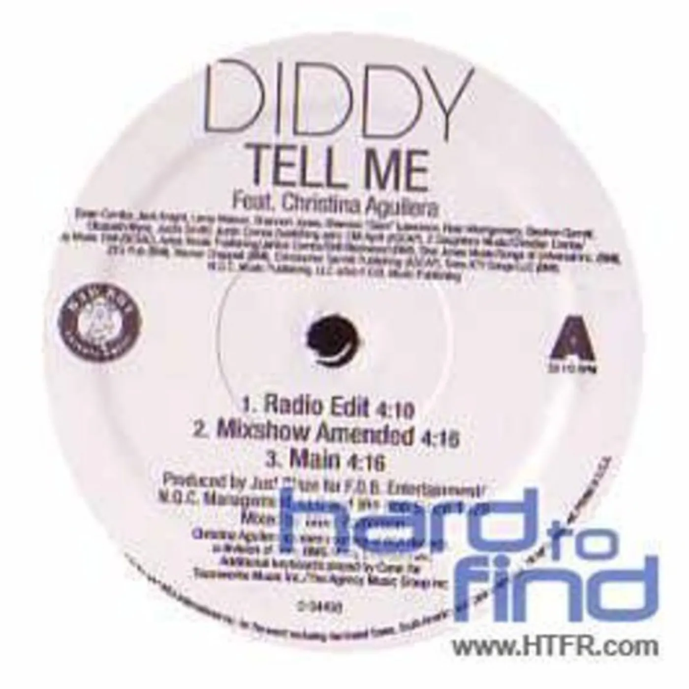 TELL ME / DIDDY ROCK Vinyl Record