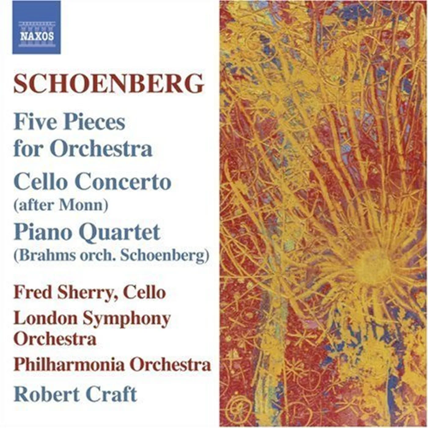 Schoenberg FIVE PIECES FOR ORCHESTRA CD