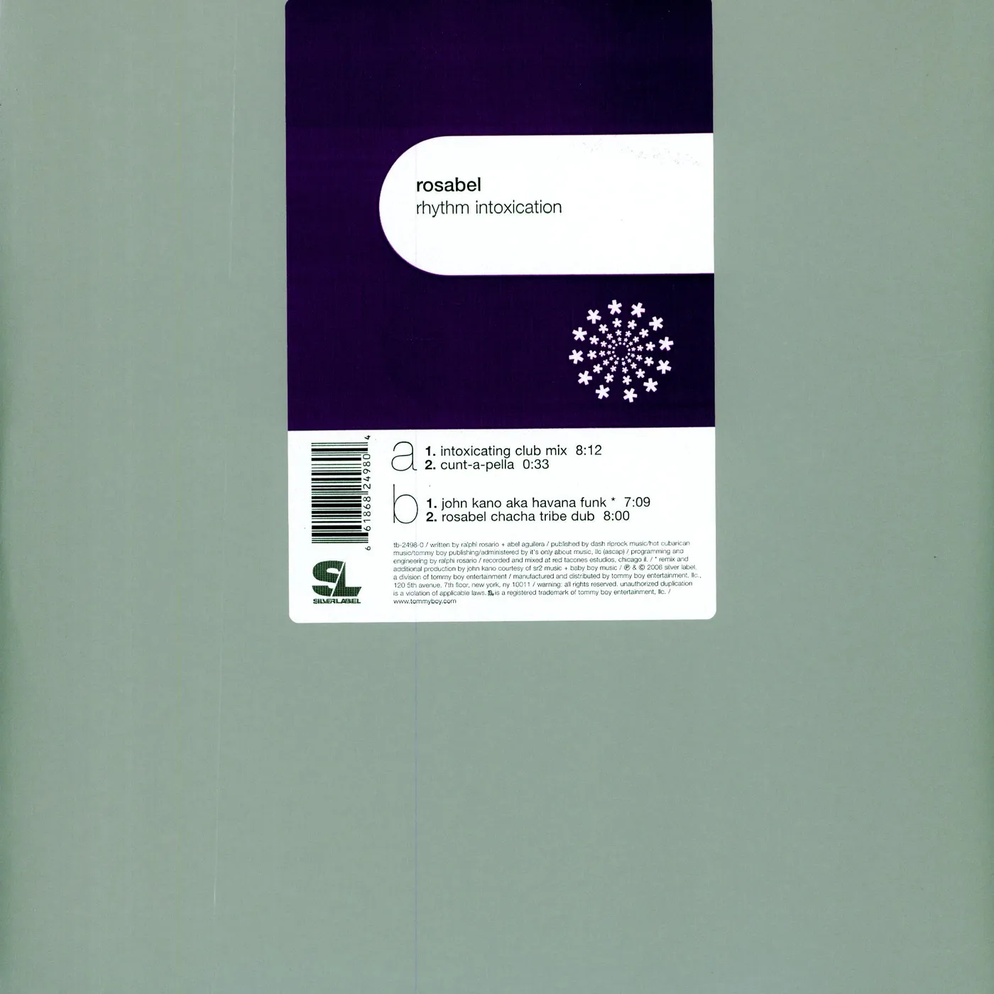 Rosabel RHYTHM INTOXICATION Vinyl Record