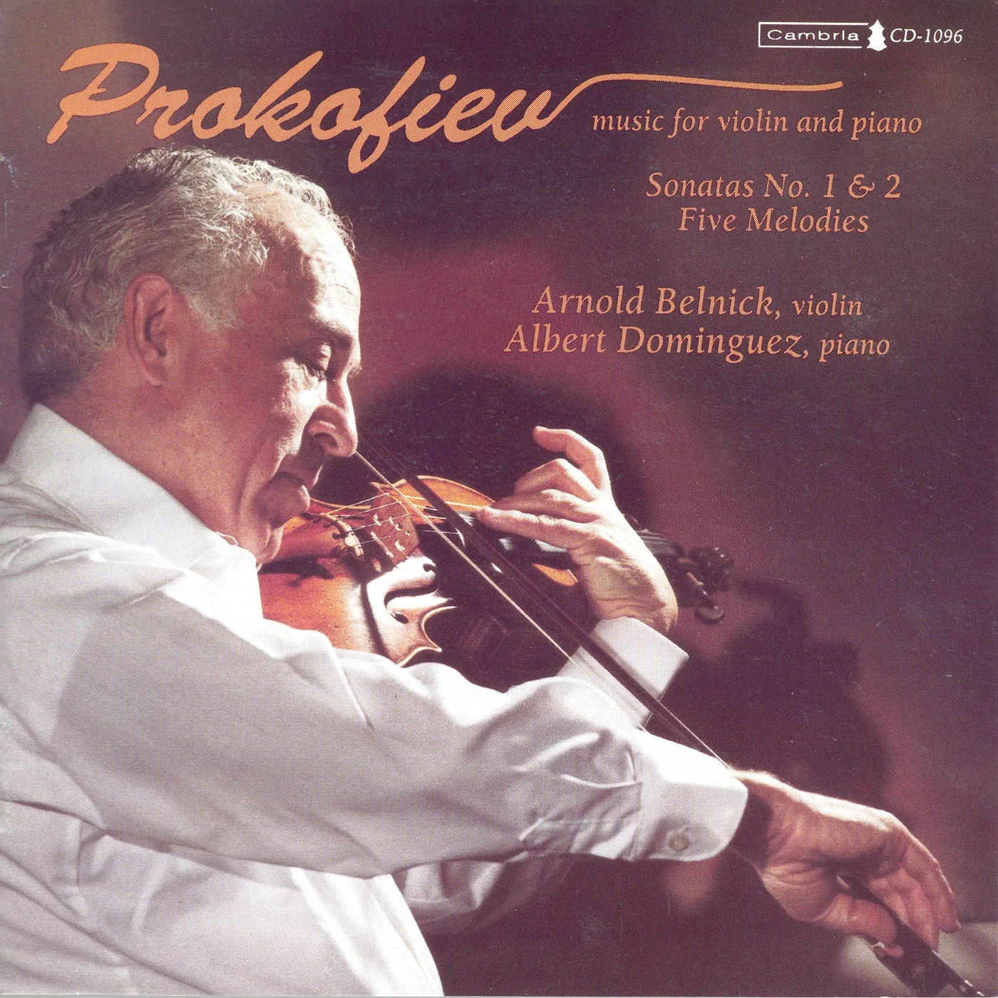 Prokofiev MUSIC FOR VIOLIN & PIANO CD