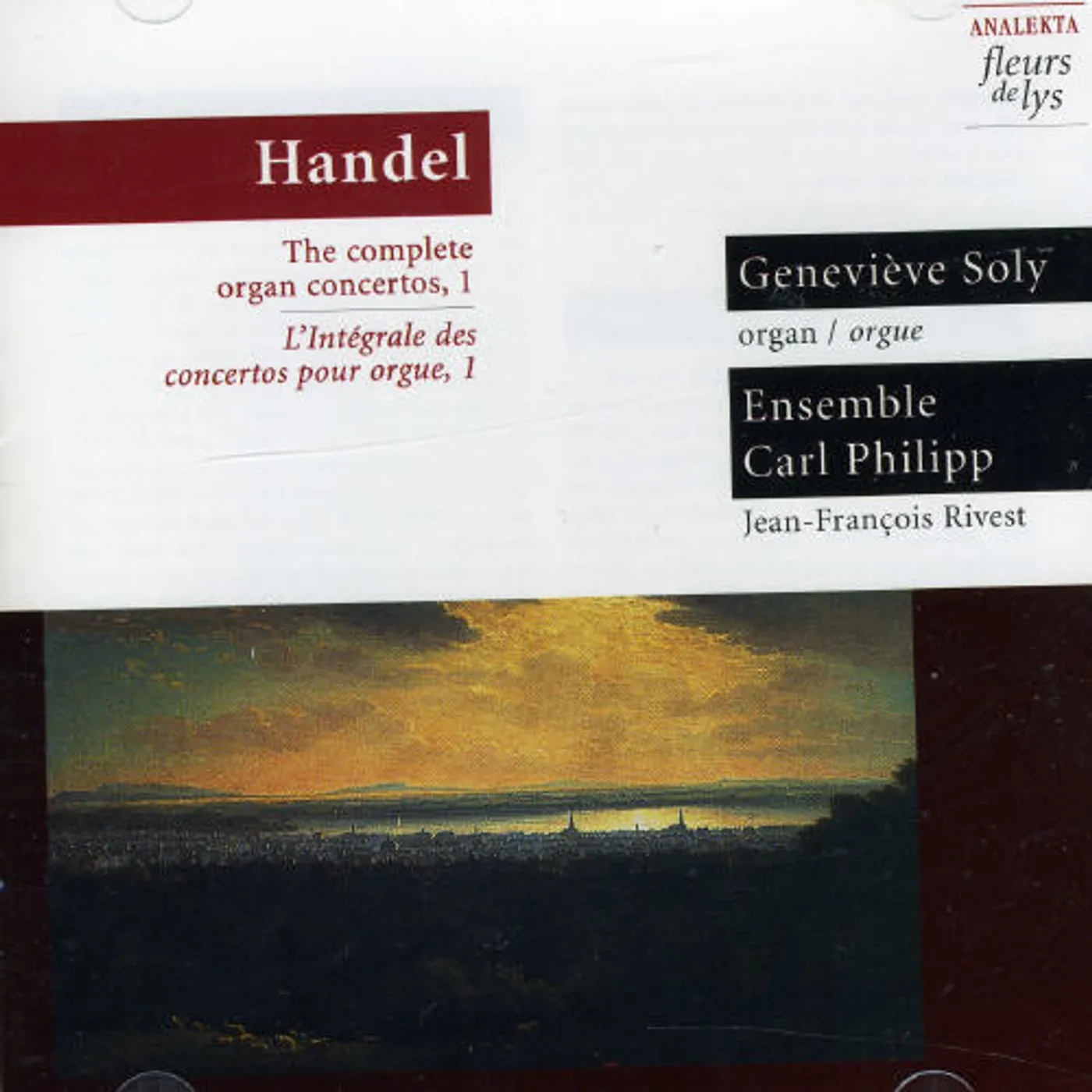 Handel CONCERTOS POUR ORGUE 1 CD