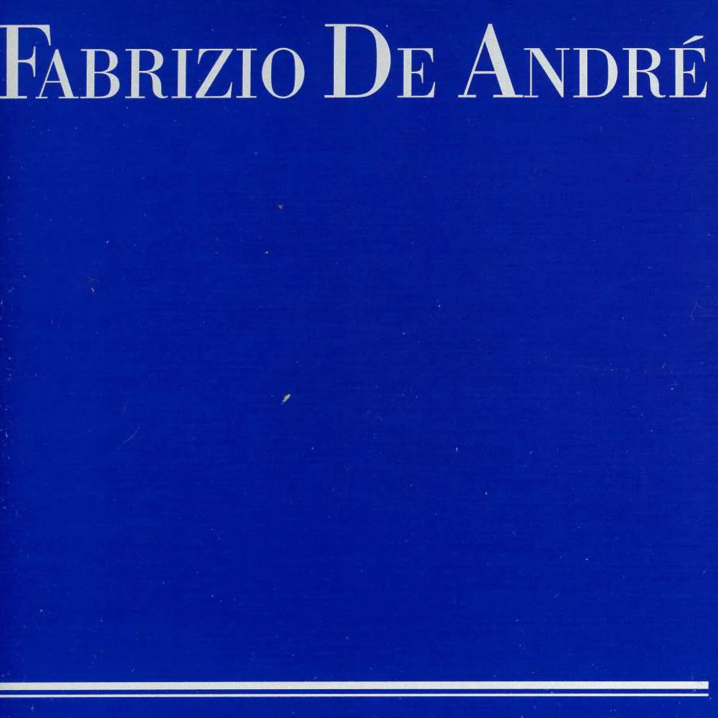 Fabrizio De André (BLU VERSION) CD