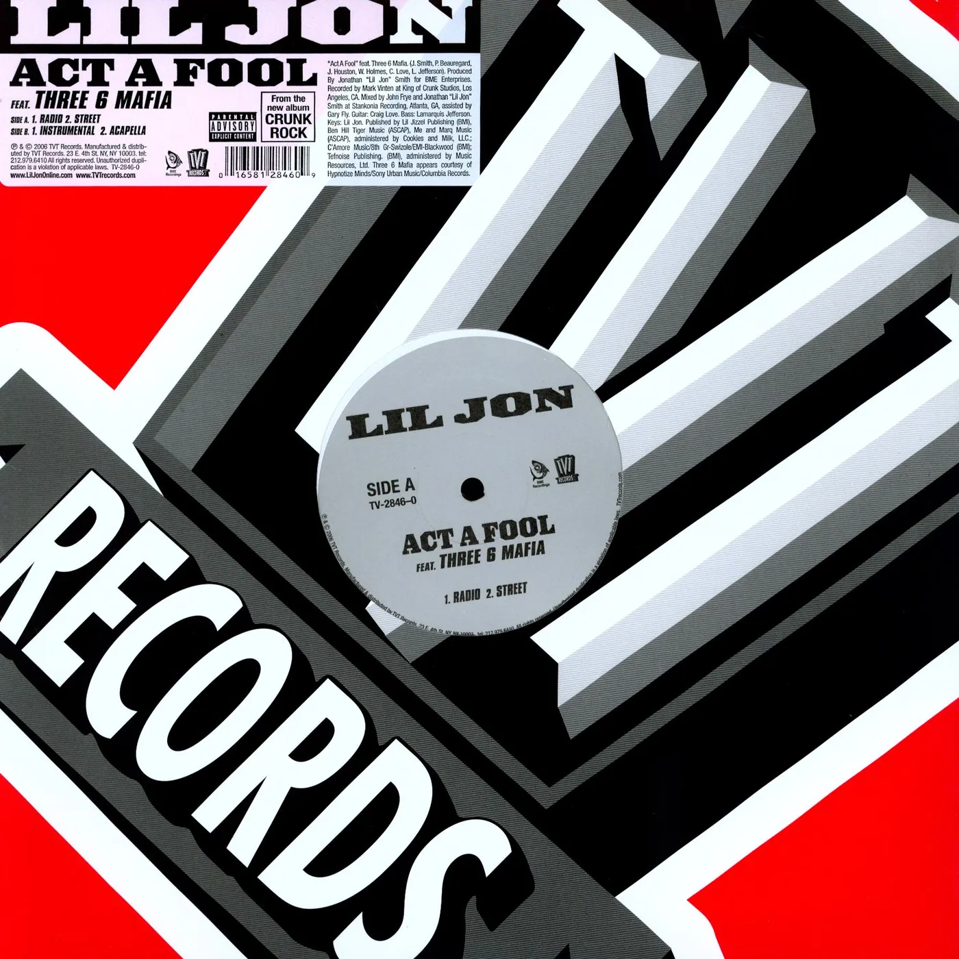 Lil Jon ACT A FOOL Vinyl Record