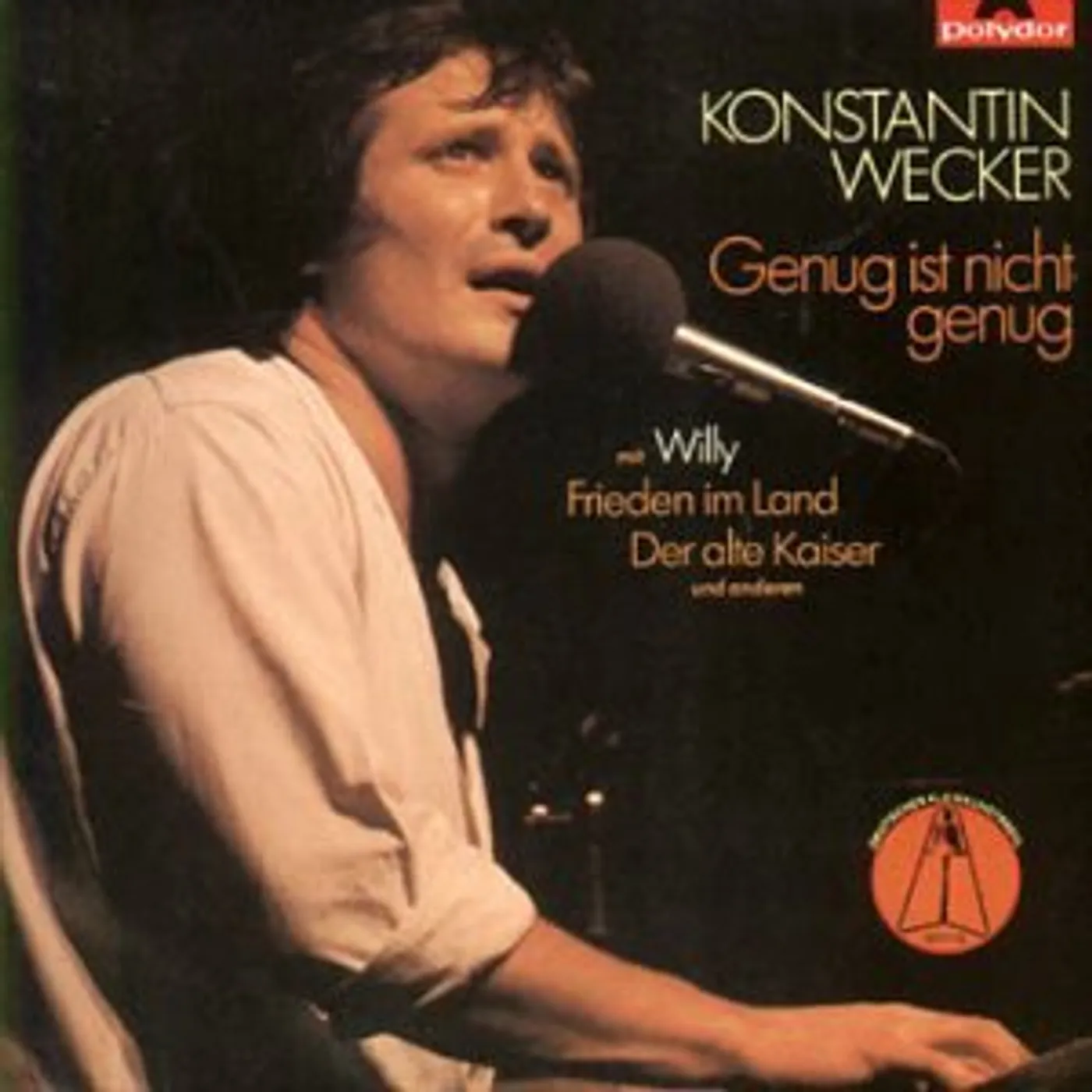 Konstantin Wecker GENUG 1ST NICHT GENUG CD