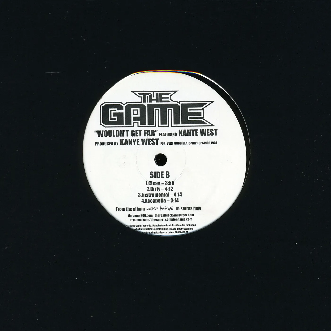 The Game WOULDN'T GET FAR (X4) Vinyl Record