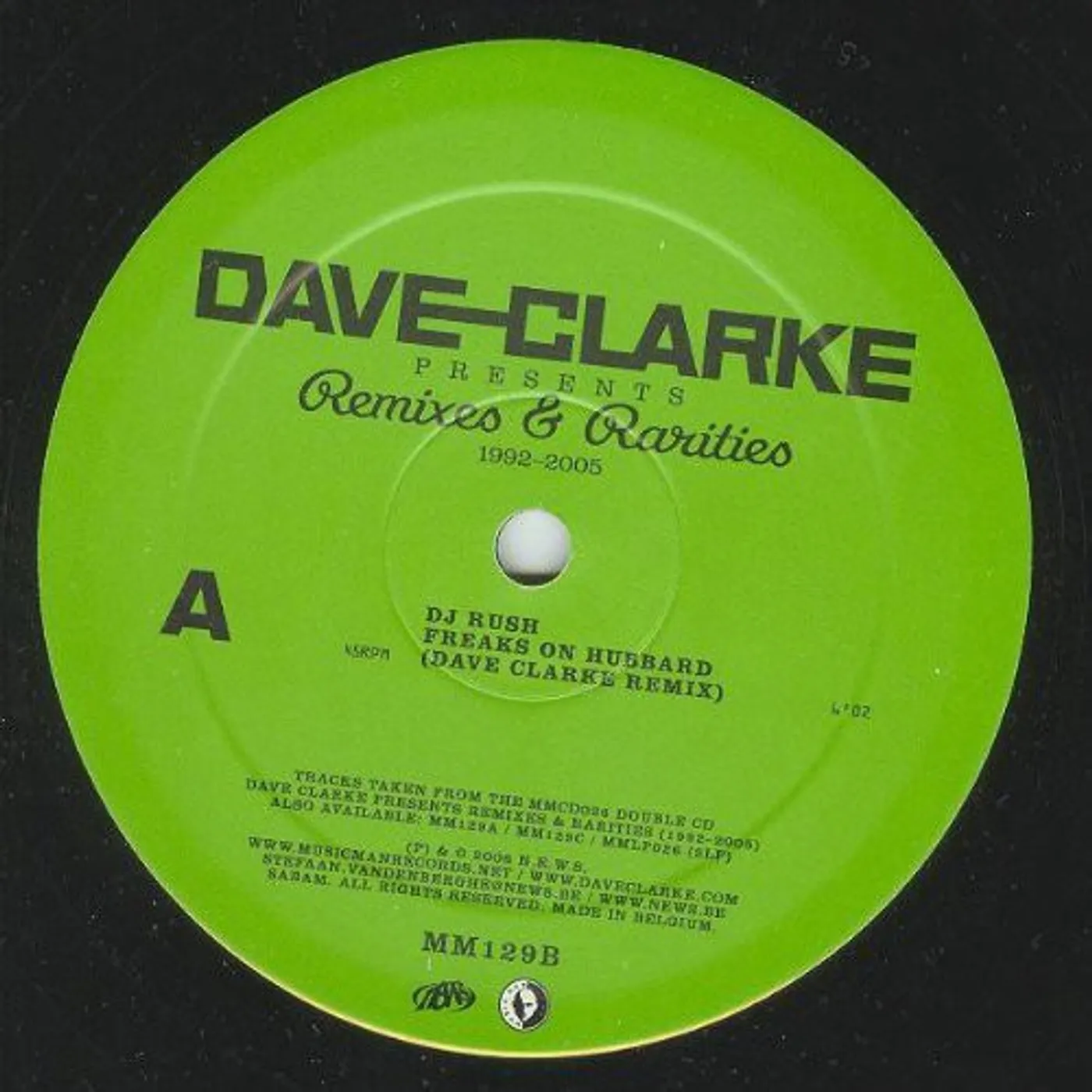 Dave Clarke REMIXES & RARITIES 1992-2005 2 Vinyl Record