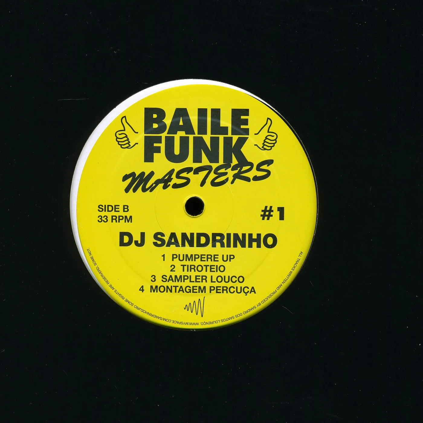 DJ Sandrinho BAILE FUNK MASTERS #1 (EP) Vinyl Record
