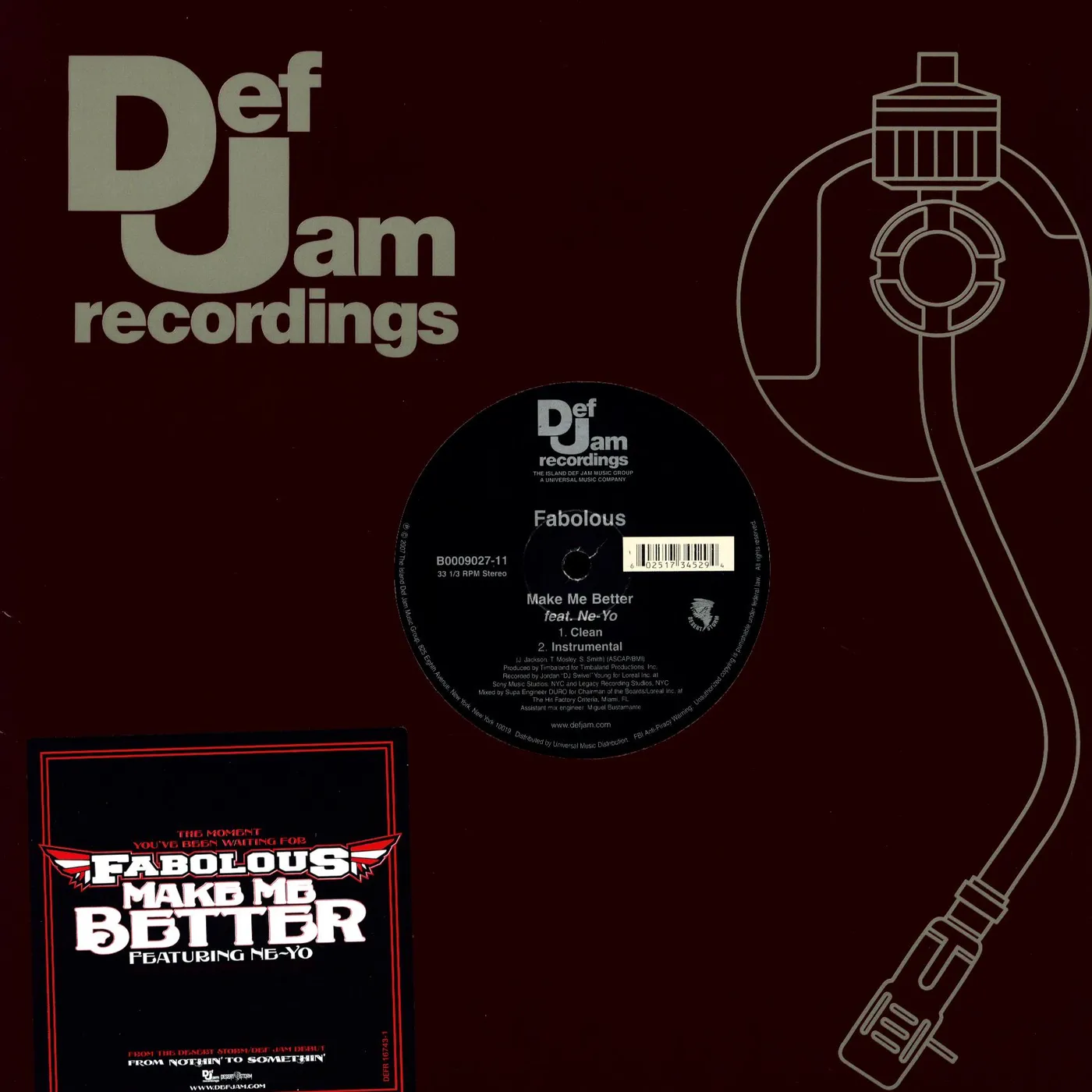 Fabolous MAKE ME BETTER (X2) Vinyl Record