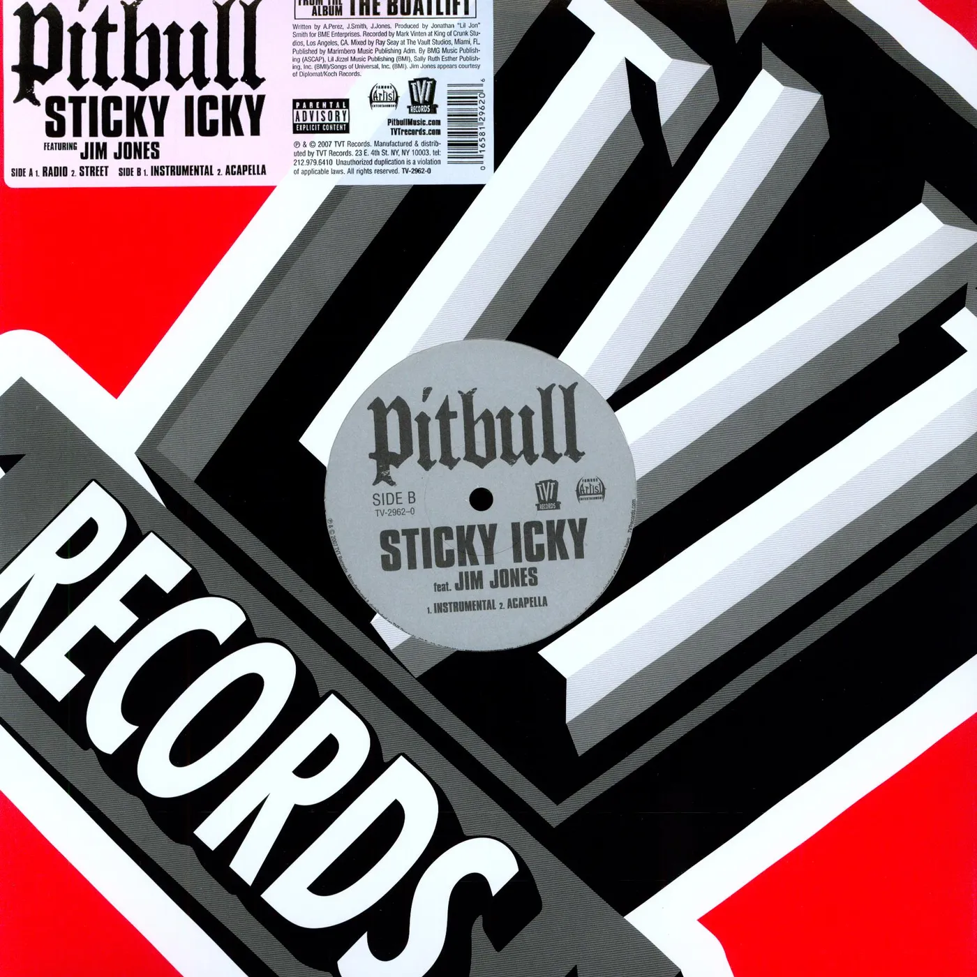 Pitbull STICKY ICKY Vinyl Record