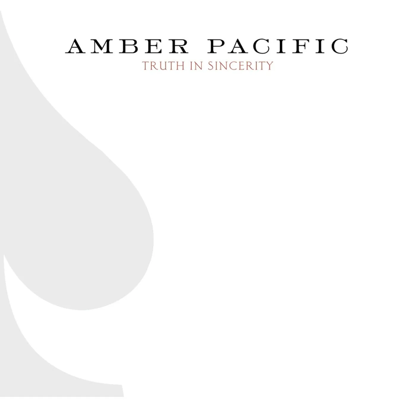 Amber Pacific TRUTH IN SINCERITY (BONUS DVD) CD